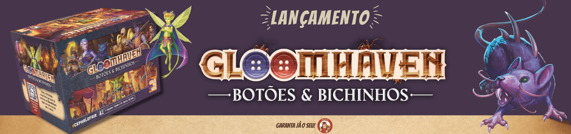 gloomhavem - botões e bichinhos