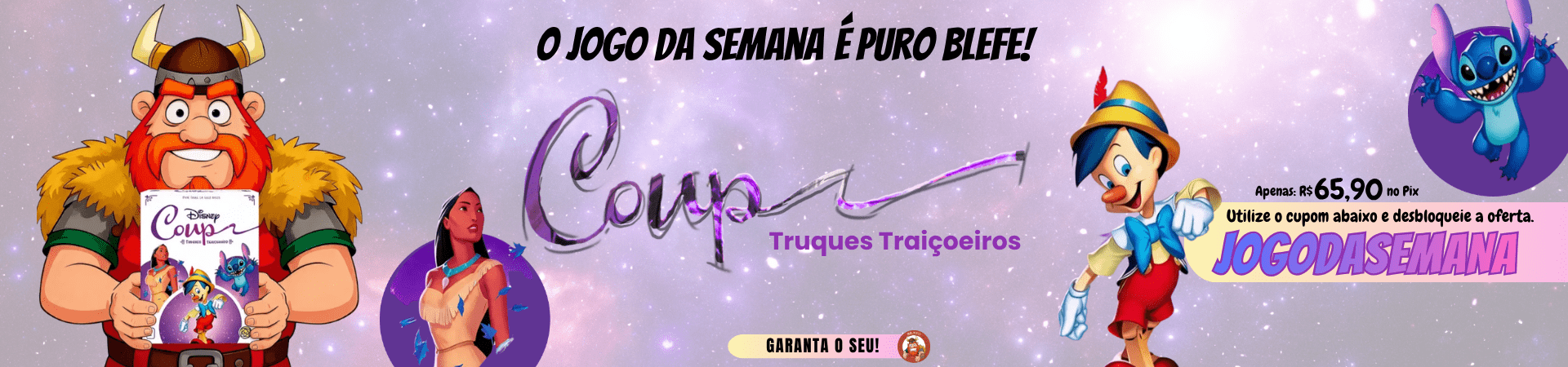jogo da semana - coup truques traiçoeiros