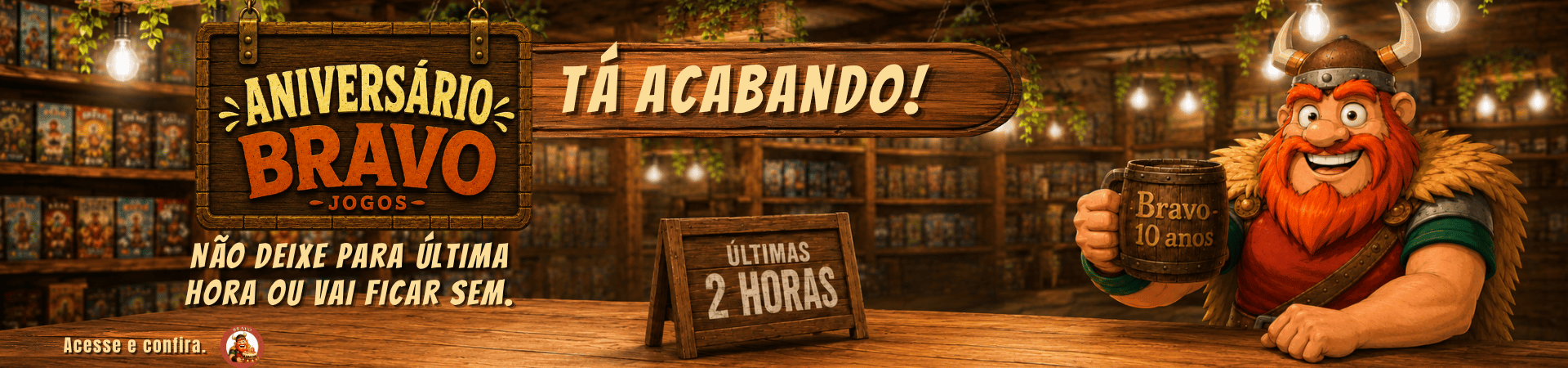 banner de aniversário - ultimas 2 horas