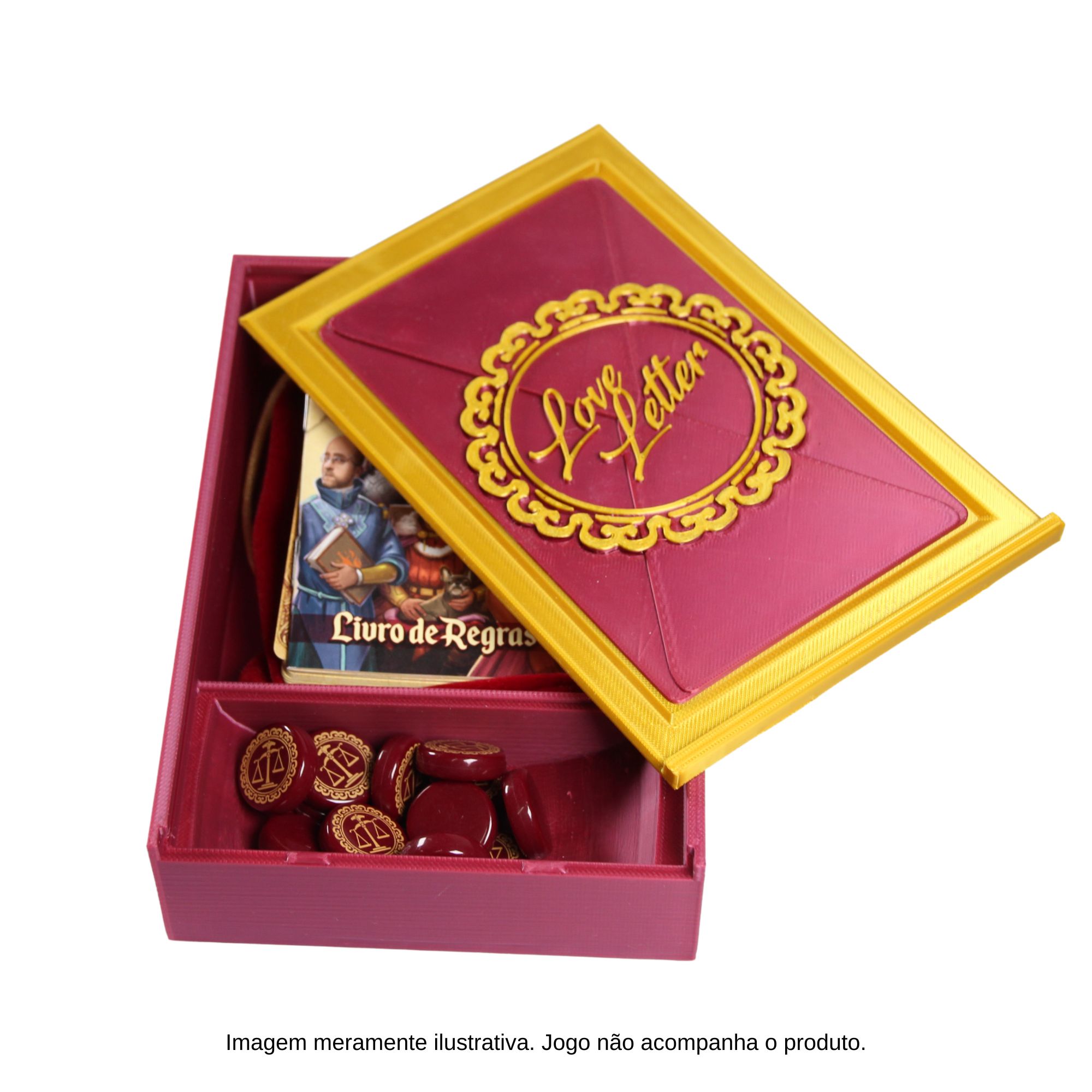 Caixa Organizadora Slider 3D - Love Letter - Bravo Jogos