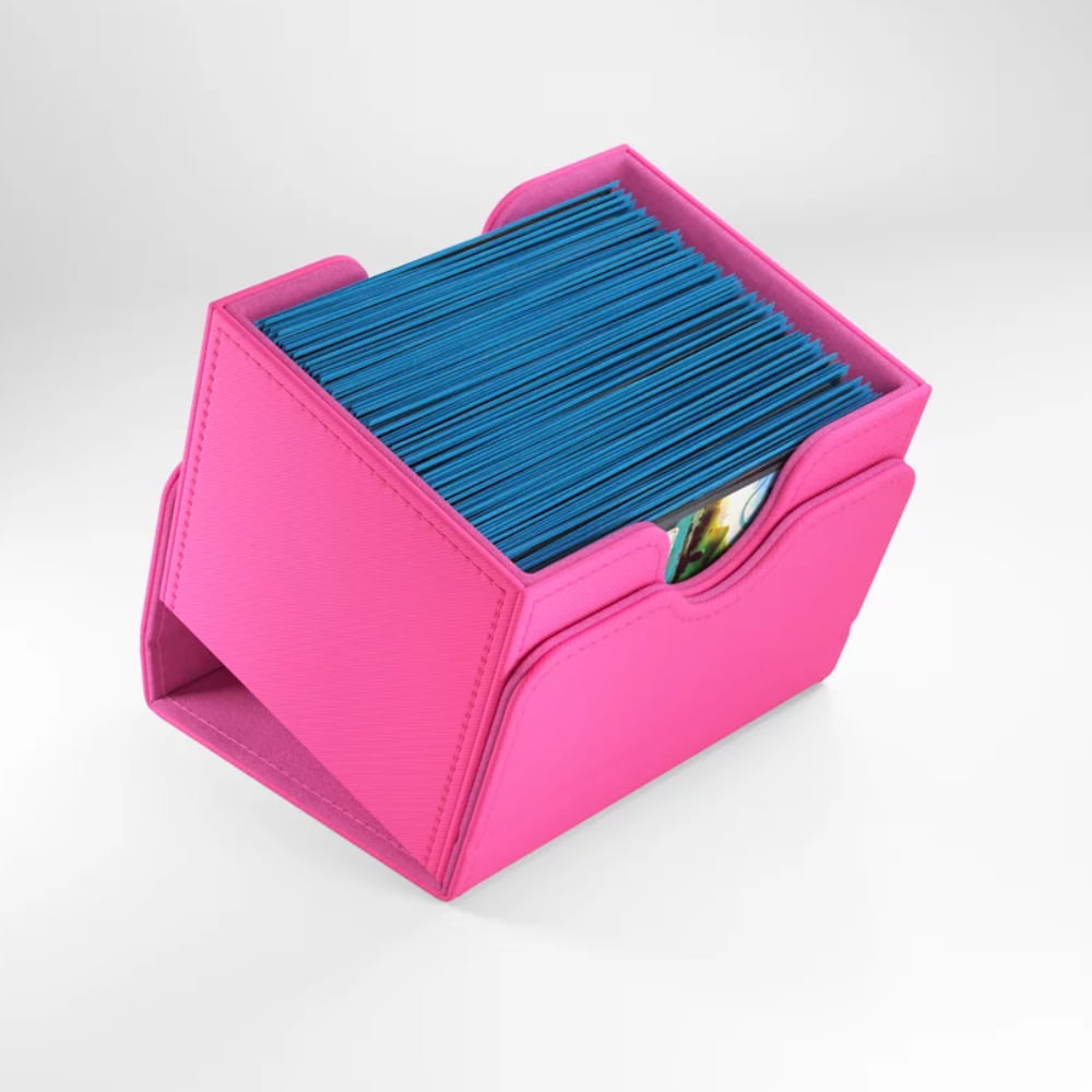 Sidekick 100+ XL Pink - Boîte De Rangement Cartes Et Jetons Avec Espace Maillet Commander