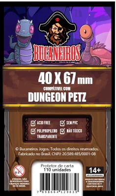 Sleeves Customizados - Dungeon Petz (40 x 67) Bucaneiros