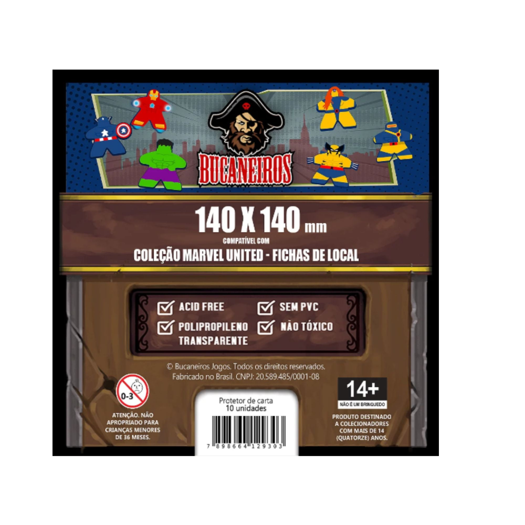 Sleeves Customizados - Marvel Uninted (140x 140mm) Bucaneiros