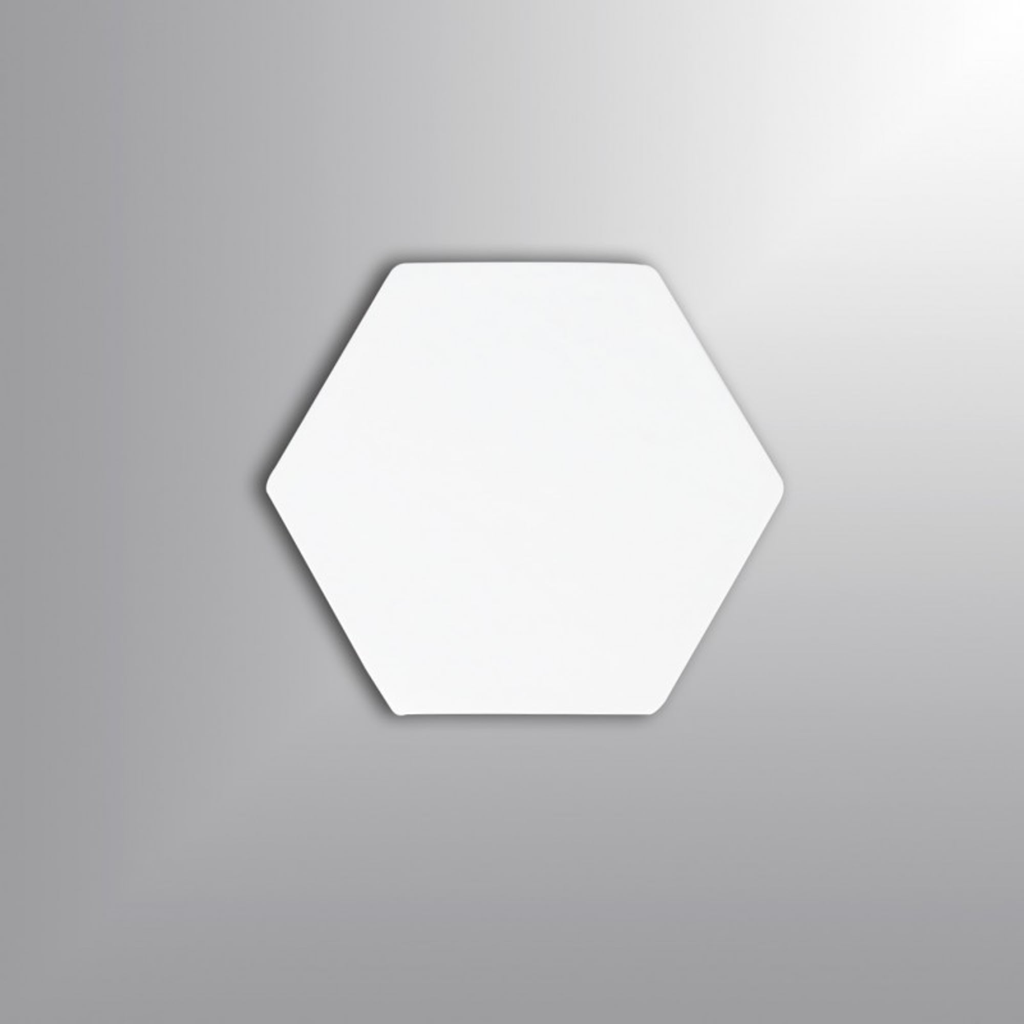 Tile Branco Hexagonal 40x45mm - Pacote com 20