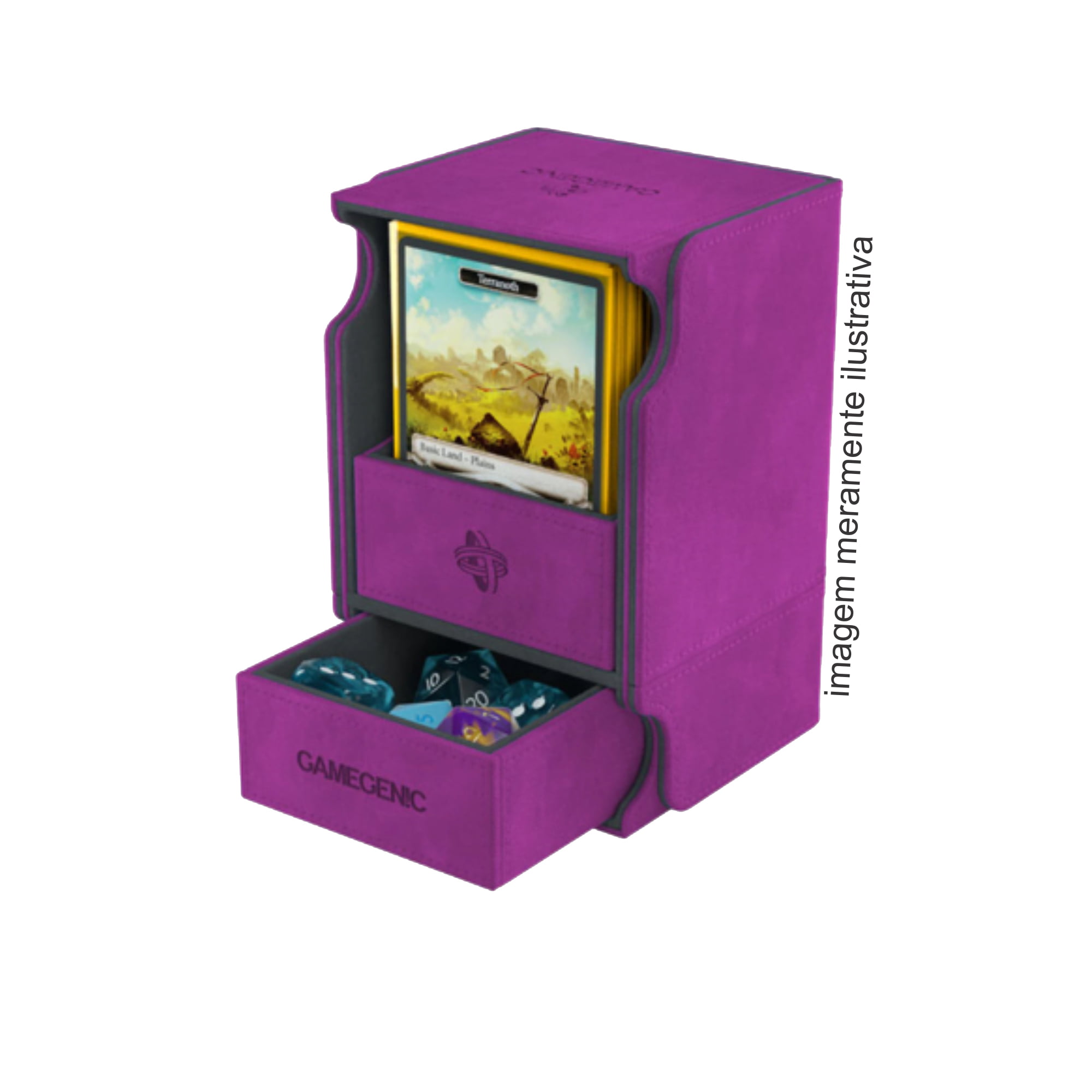 Gamegenic Watchtower 100+ Convertible – Aufbewahrungsbox Für Karten, Lila, Für TCG & Sammelkarten, Flexibel Einsetzbar