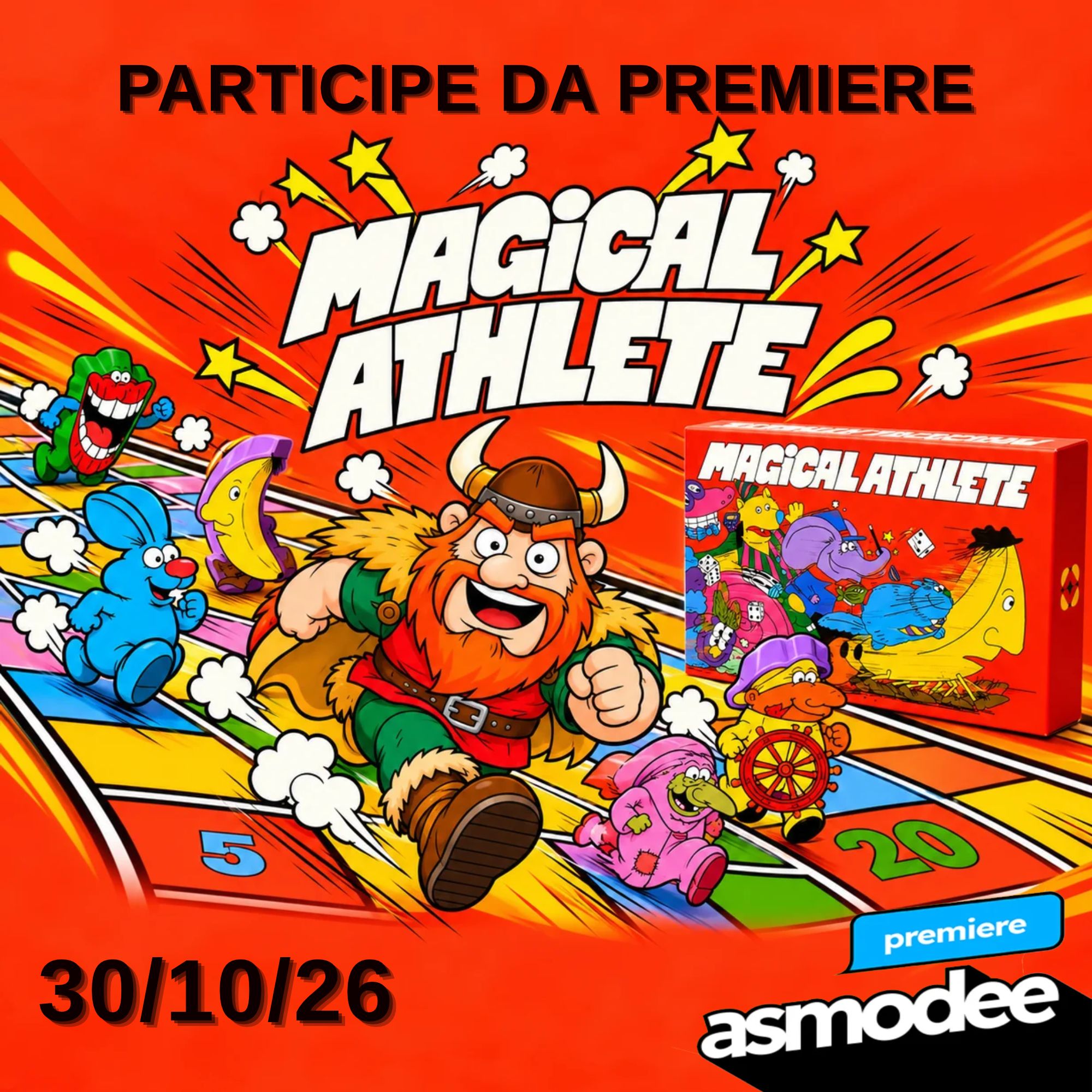 Inscrições Premiere Asmodee - Magical Athlete + Bravoween