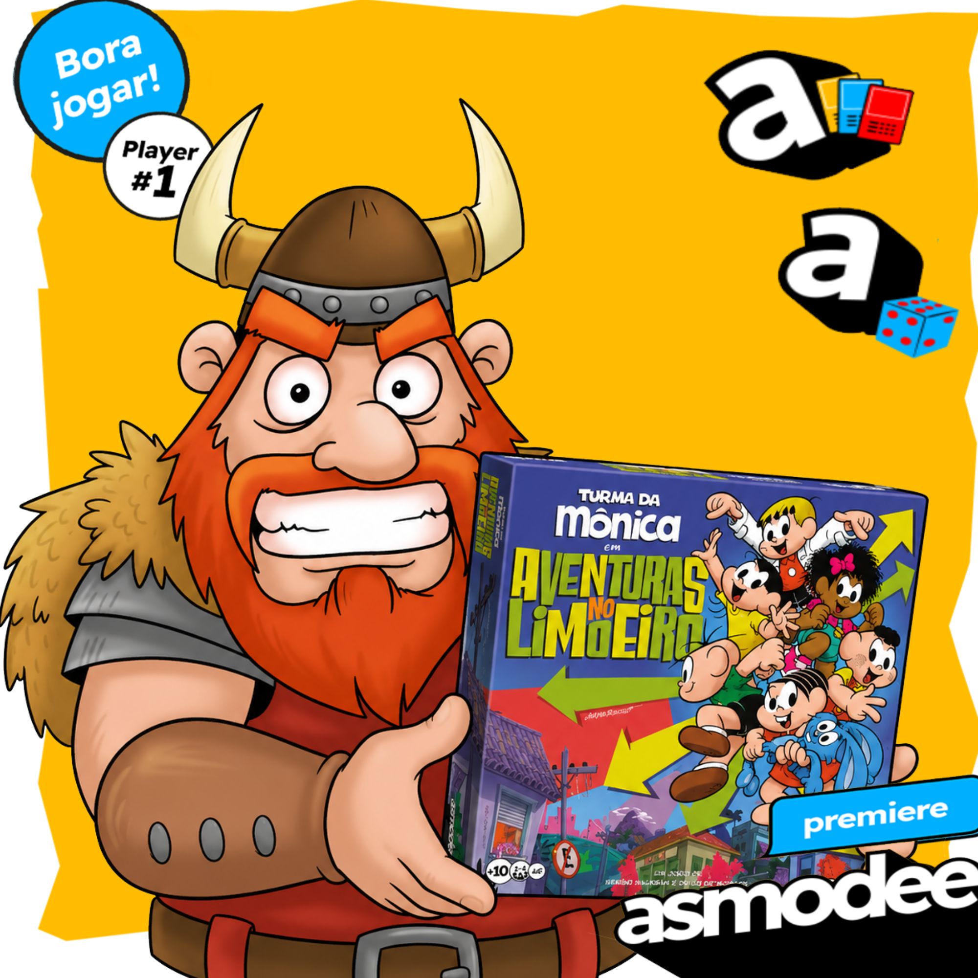 Inscrições Premiere Asmodee - Turma da Mônica em: Aventuras no Limoeiro