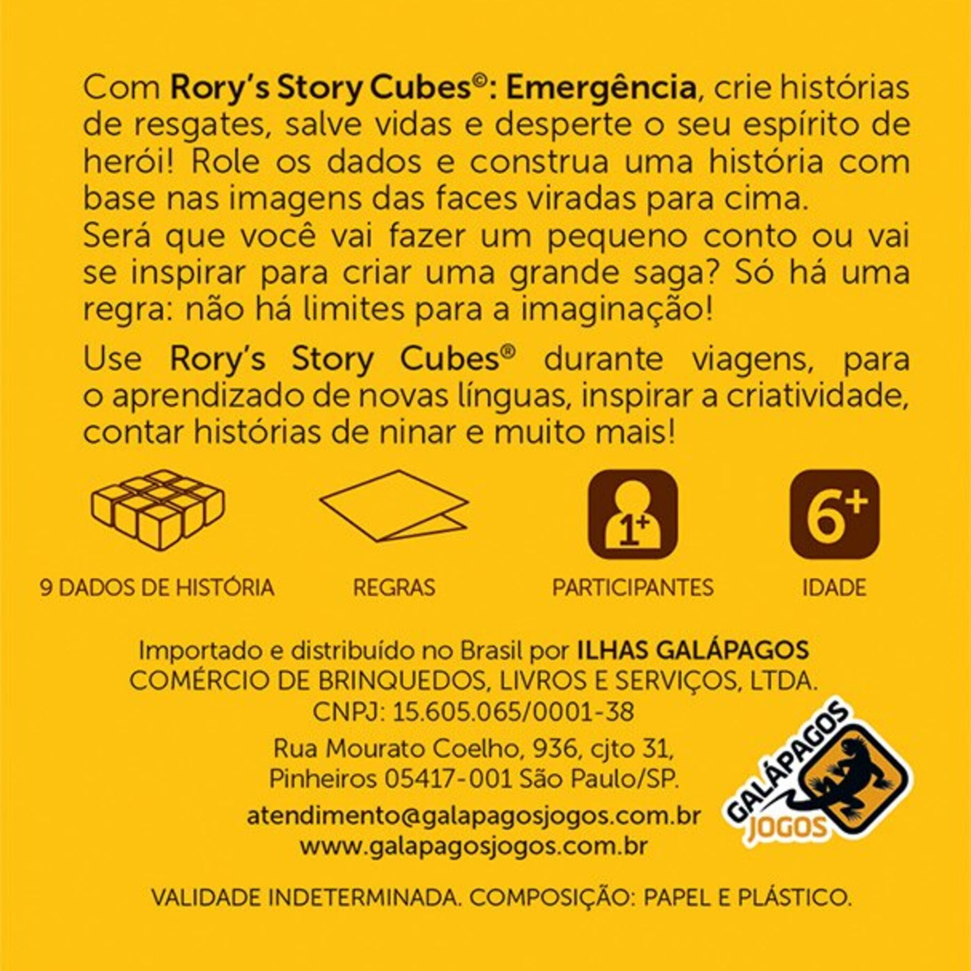 Story Cubes emergência board game