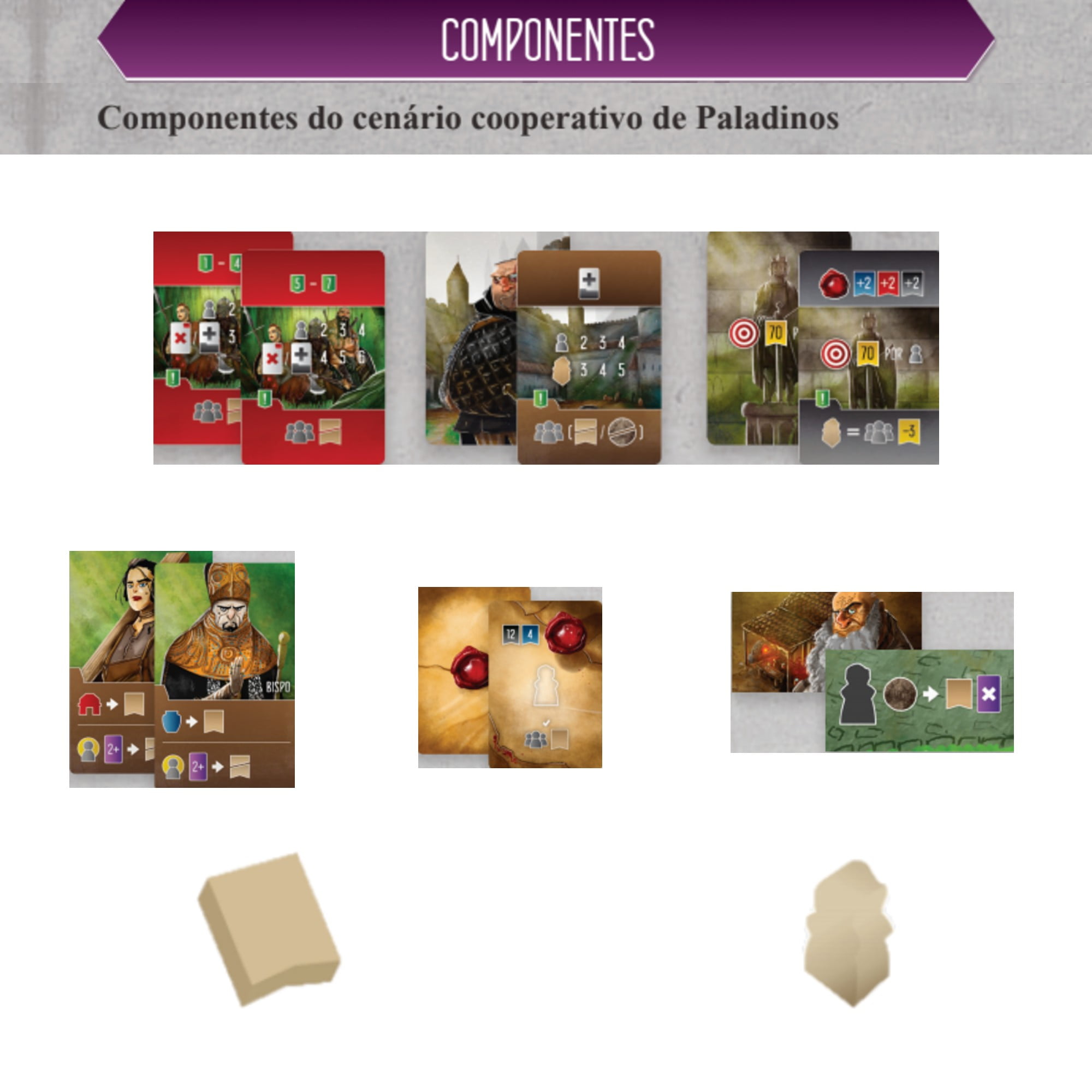 Place Games Reino Ocidental Kit 7 Cartas Promo de Jogo de Tabuleiro Mosaico