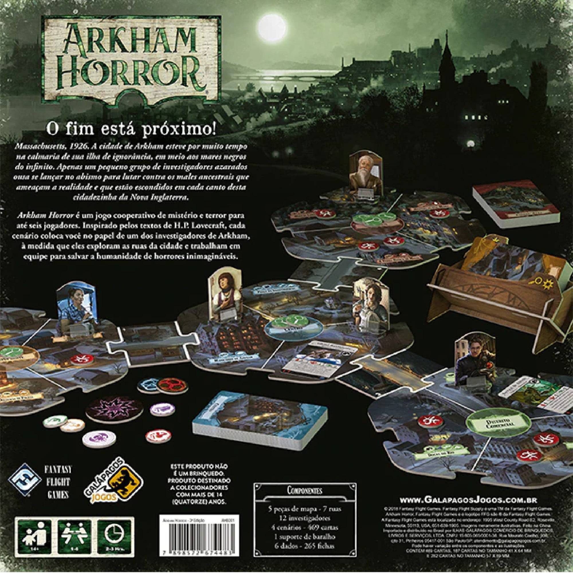 Arkham Horror Jogo De Tabuleiro Em Miniatura Investigador 1/64