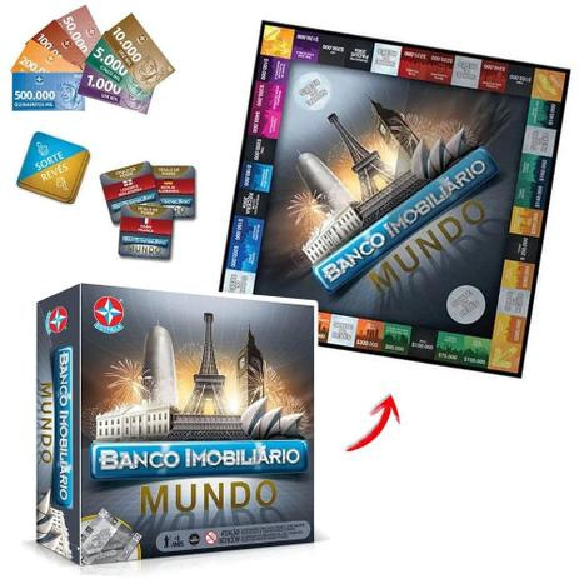 Jogo Banco Imobiliário Mundo -…