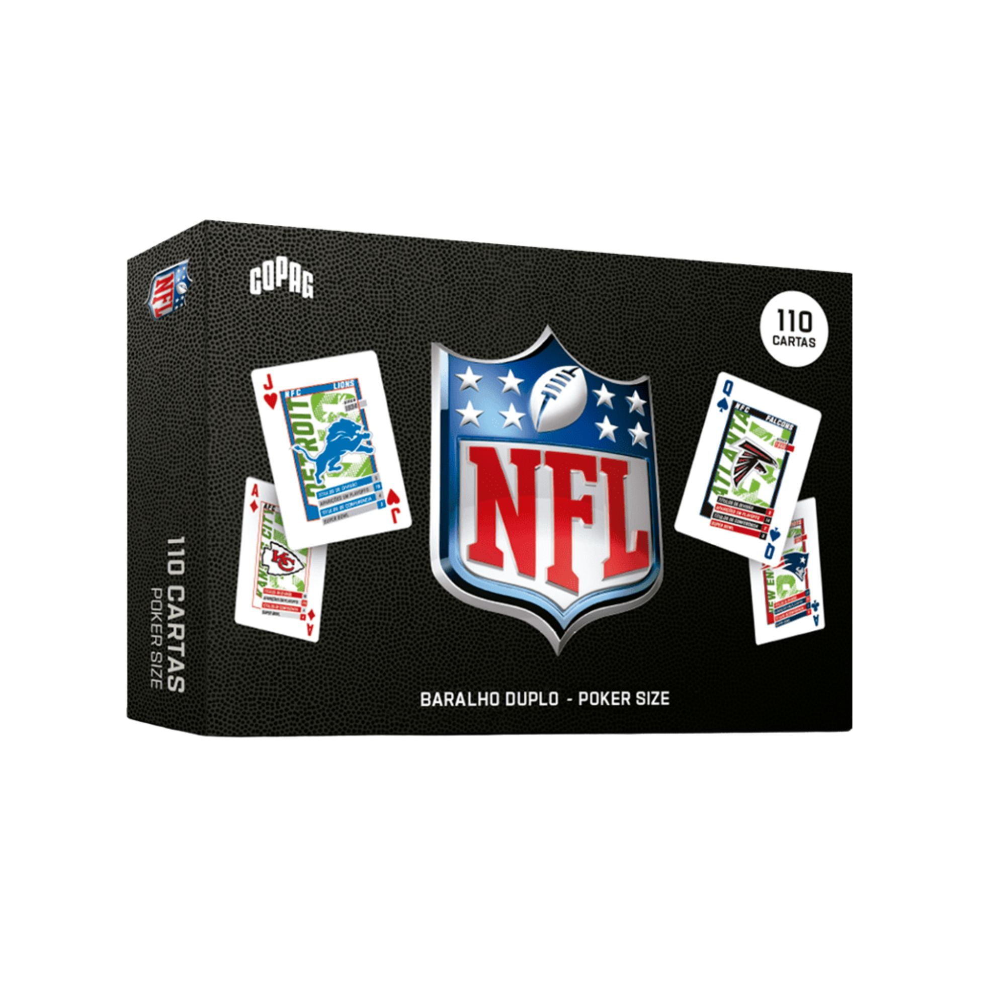 Baralho Duplo NFL - Poker Size