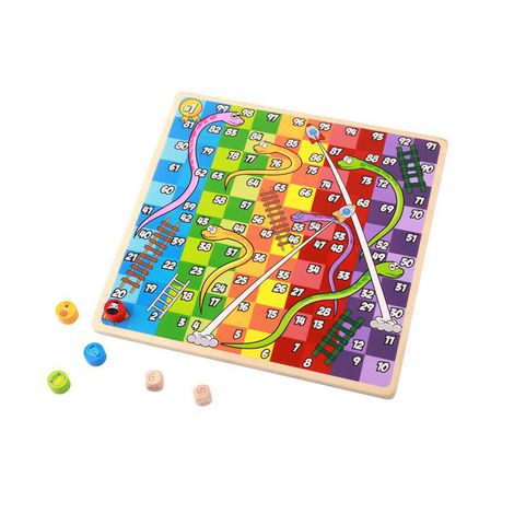 Jogo Ludo e Cobras e Escadas - Girassol Feliz Brinquedos Educativos