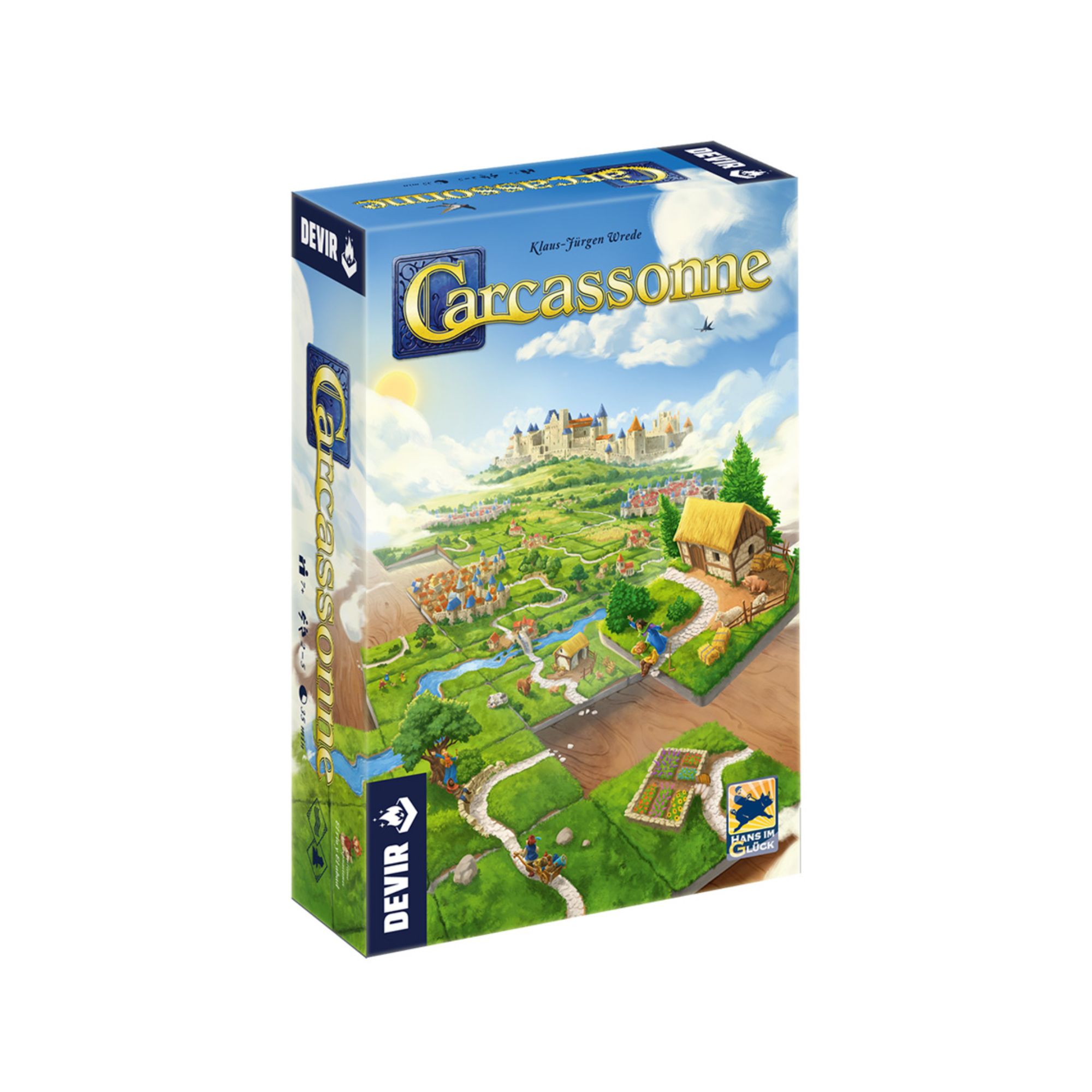 Jogo Carcassonne - Nova Edição com 2 mini expansões