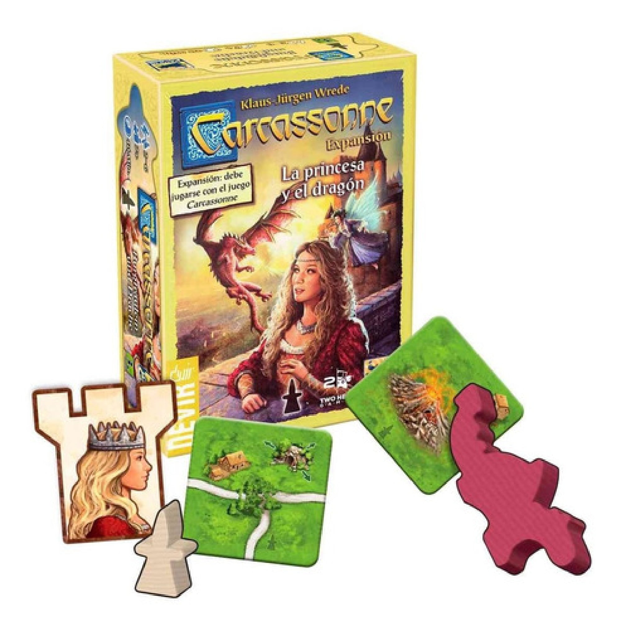 Carcassonne A Princesa e o Dragão Expansão Jogo de Tabuleiro