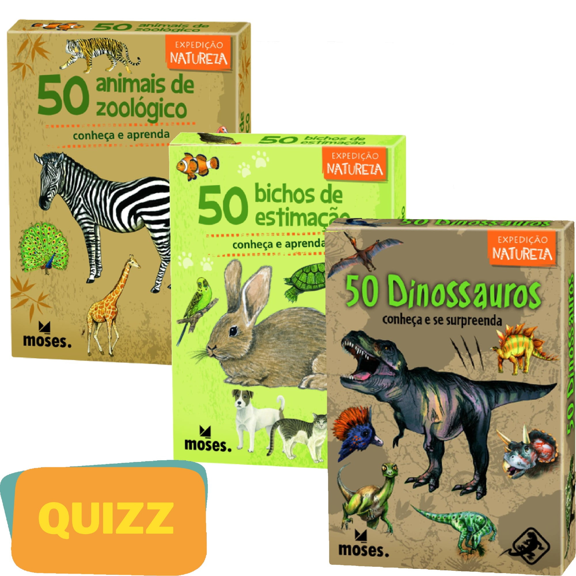 Combo Quizz - 150: Animais, Dinossauros e Bichos de Estimação