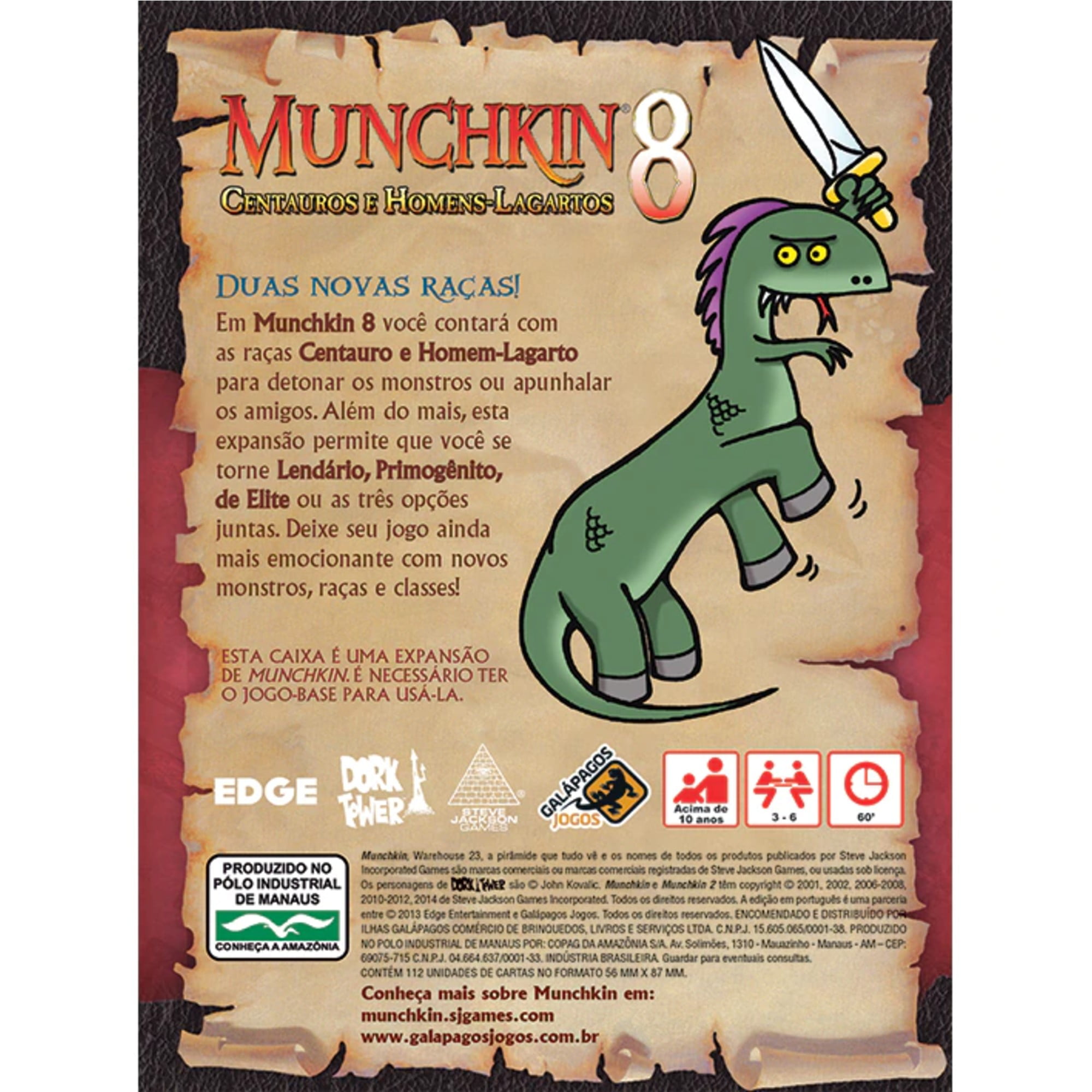 Munchkin - Jogo de Cartas - Galápagos Jogos (em português)