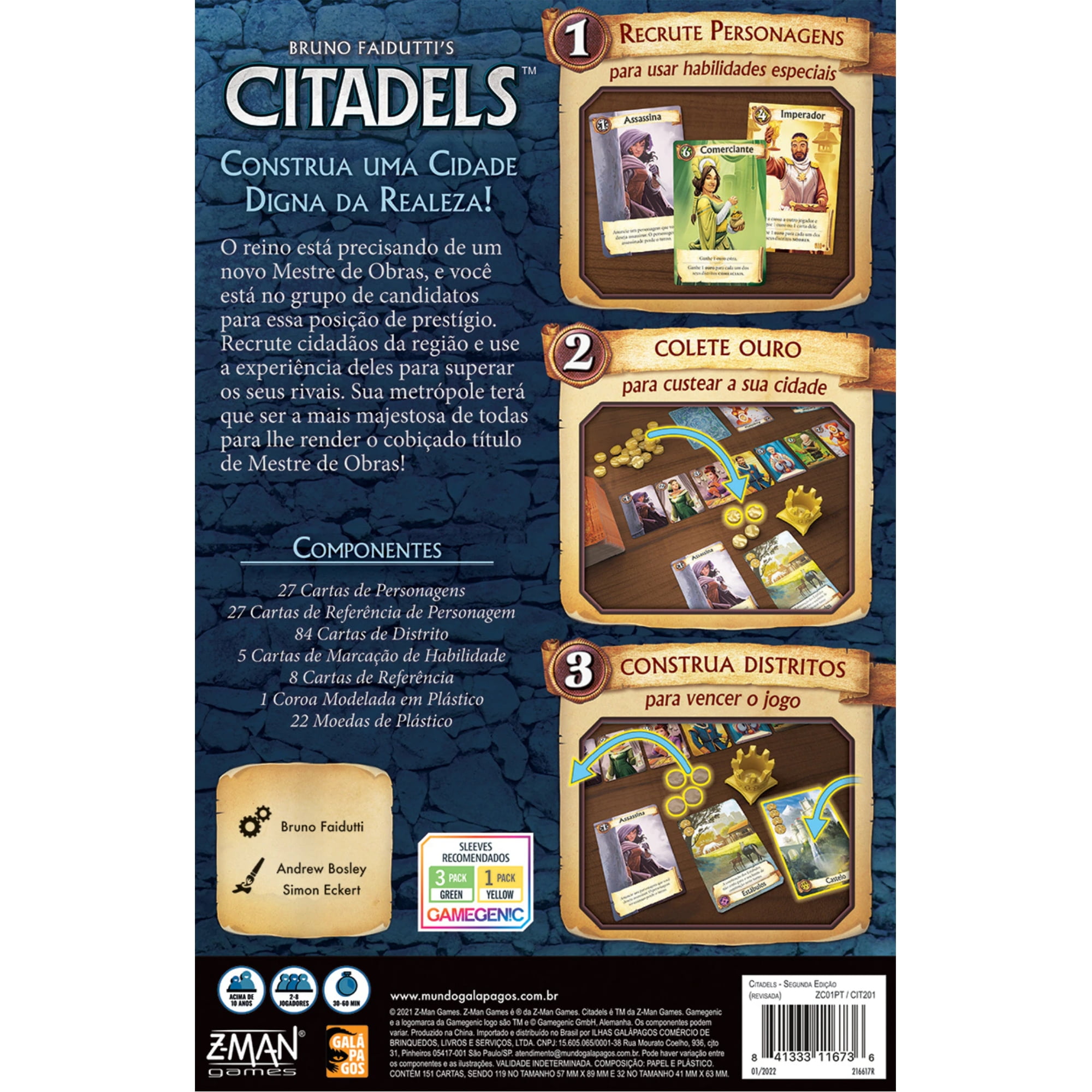 Citadels (2ª Edição Revisada) Jogo de Tabuleiro