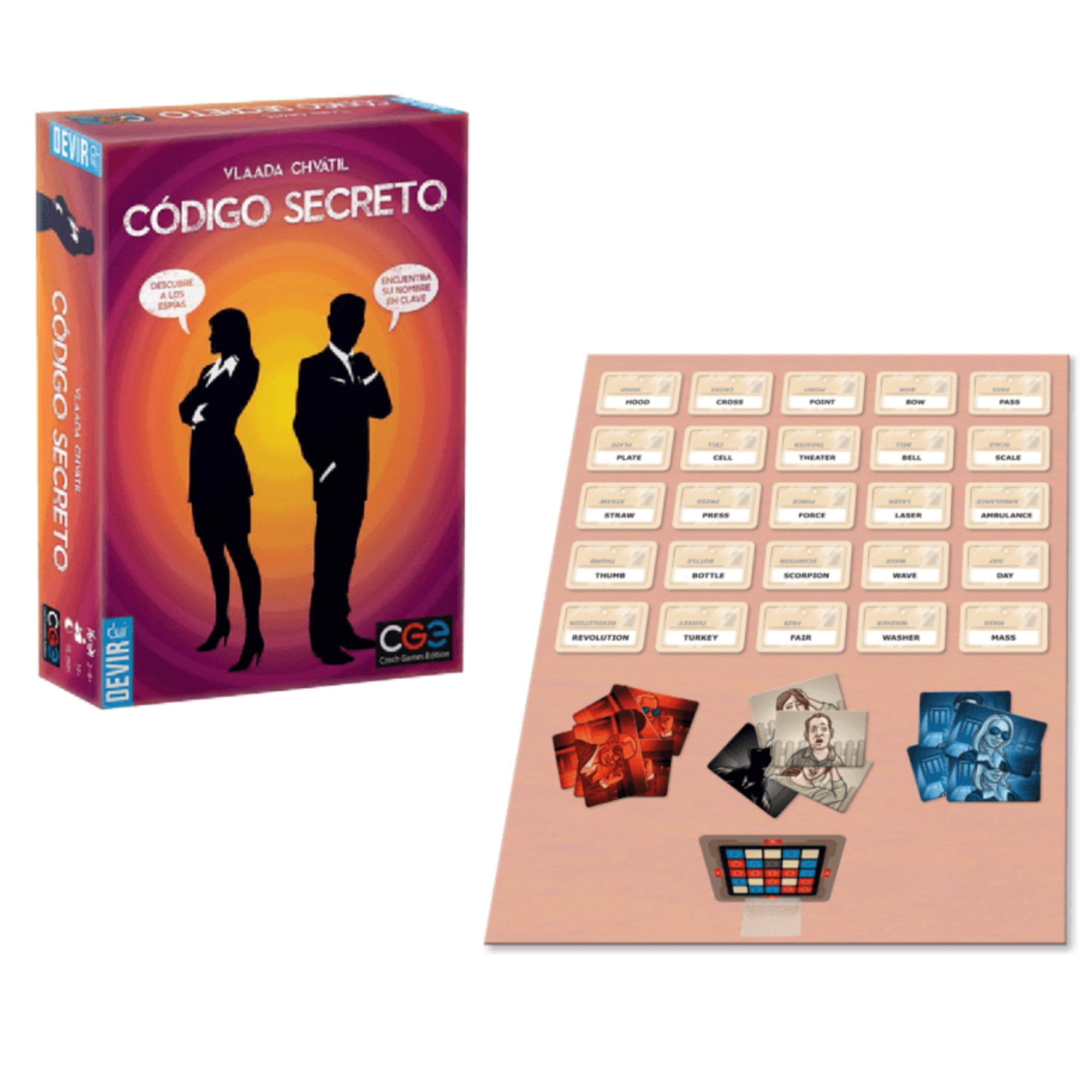 Jogo de tabuleiro pequeno secreto Asmodee