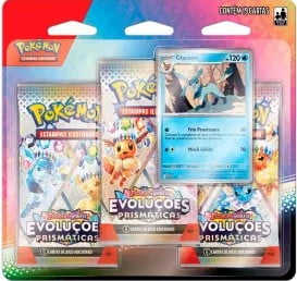 Booster Pokémon : Estampas Ilustradas - Escarlate e Violeta  Evoluções Prismáticas + Carta Holográfica