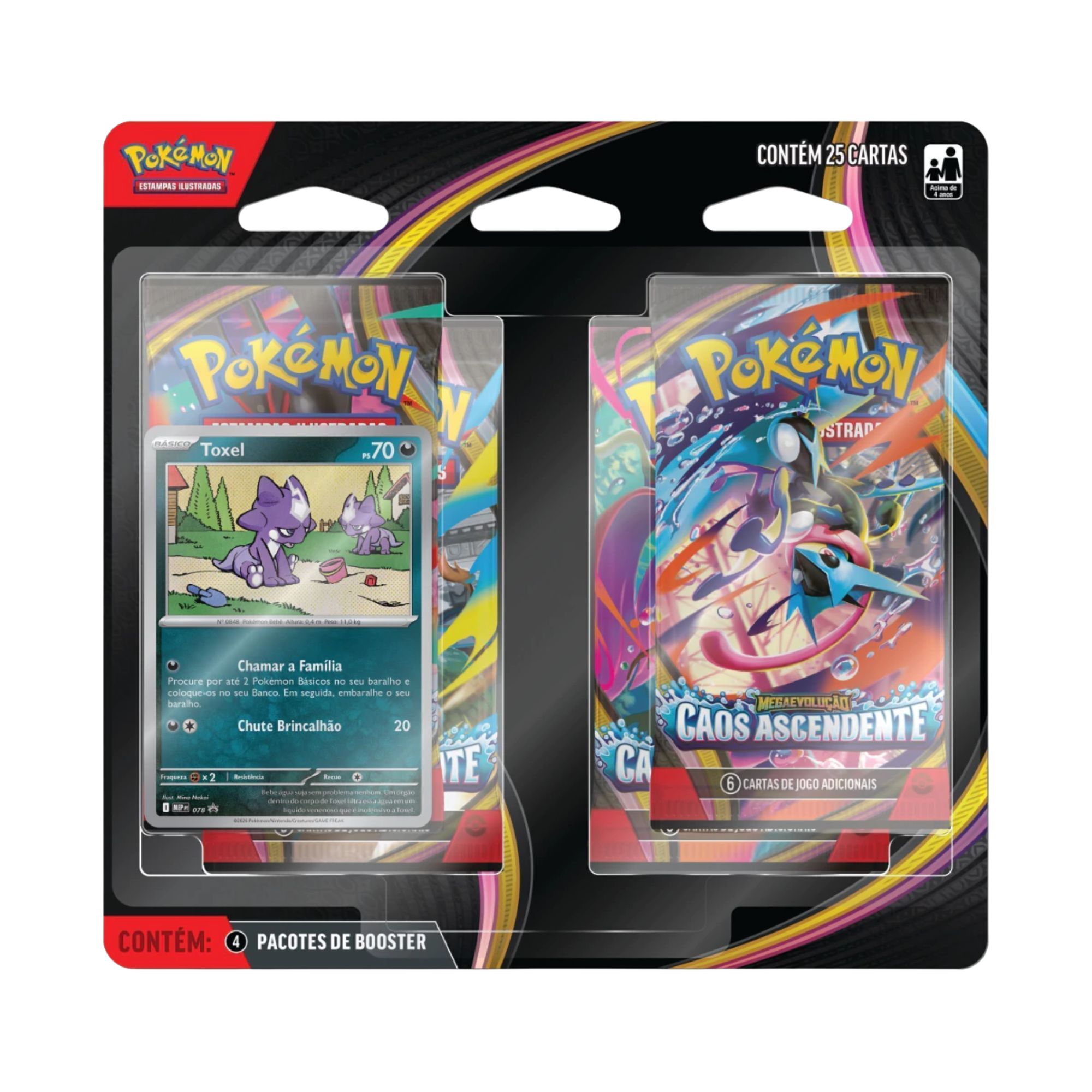 Pokémon : Blister Quadruplo Megaevolução - Caos Ascendente -Toxel