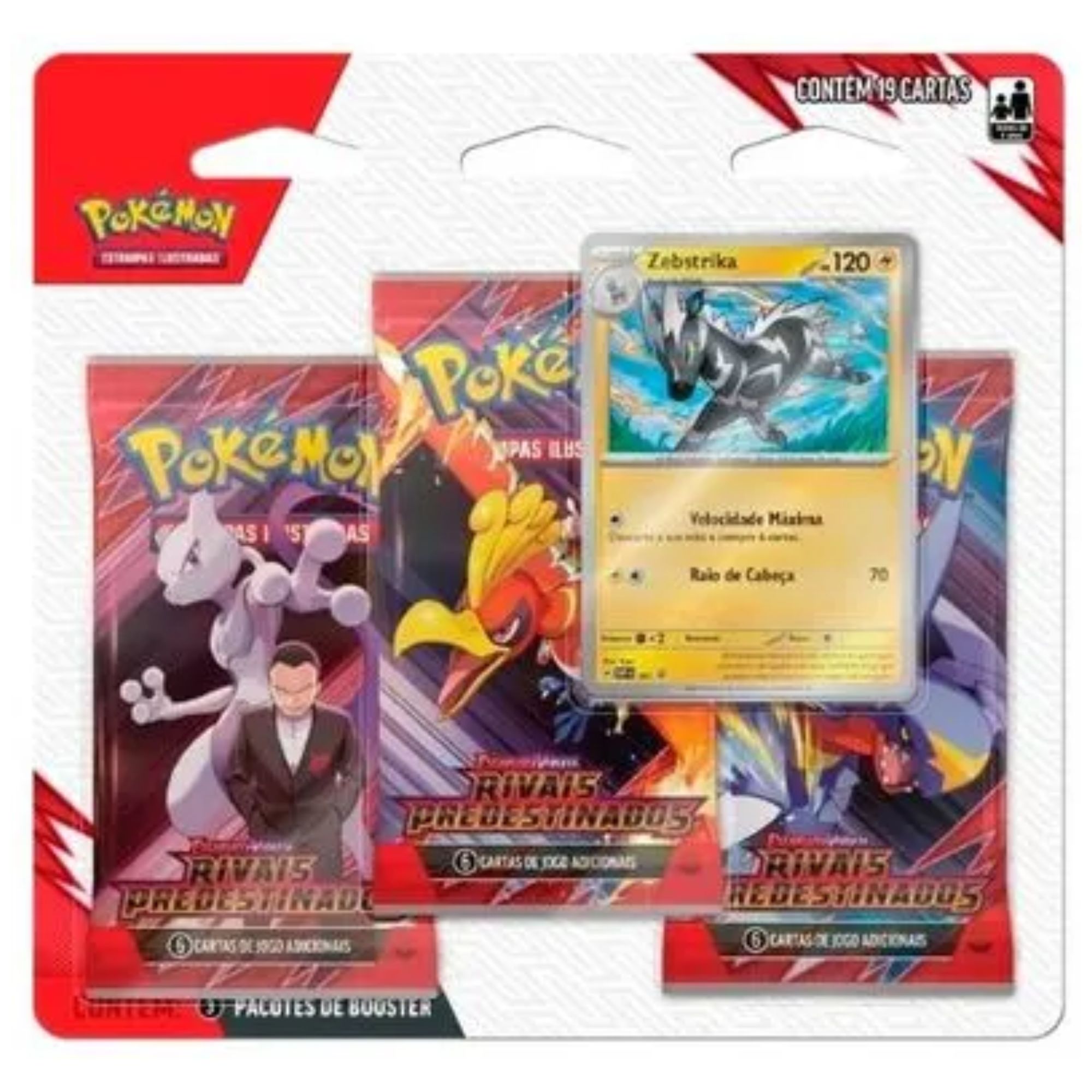 Pokémon : Blister Triplo Destined Rivals Zebstrika e Kangaskhan