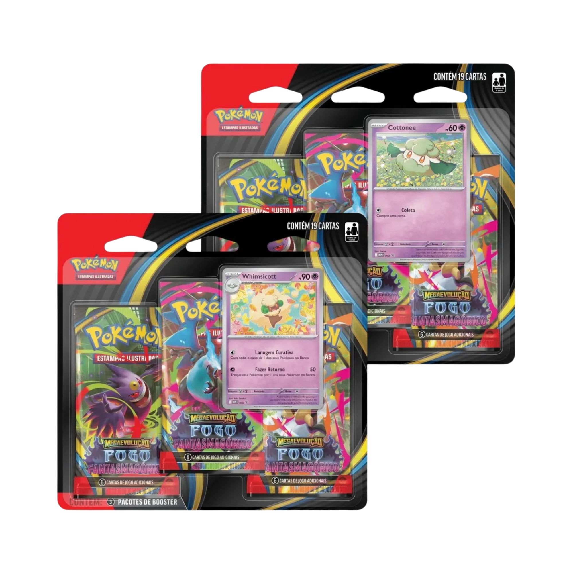 Pokémon : MegaEvolução : Fogo Fantasmagórico - Blister Triplo