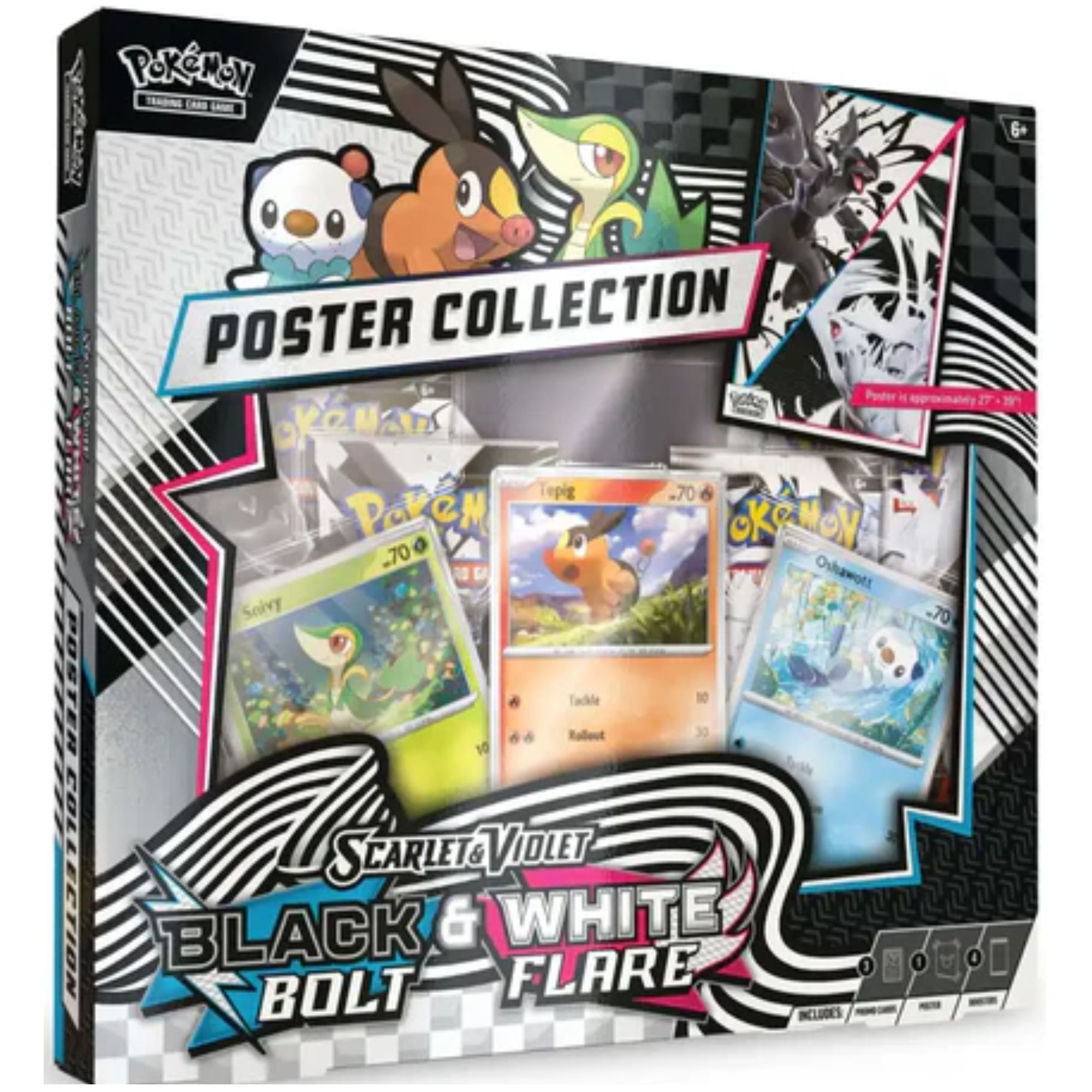 Pokémon : Scarlet & Violet - Black Bolt & White Flare Poster Collection