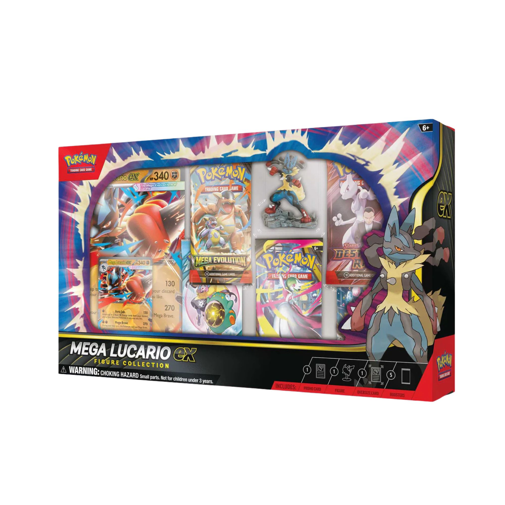 Pokémon TCG : Mega Lucario ex Figure Collection - Inglês - Bravo Jogos