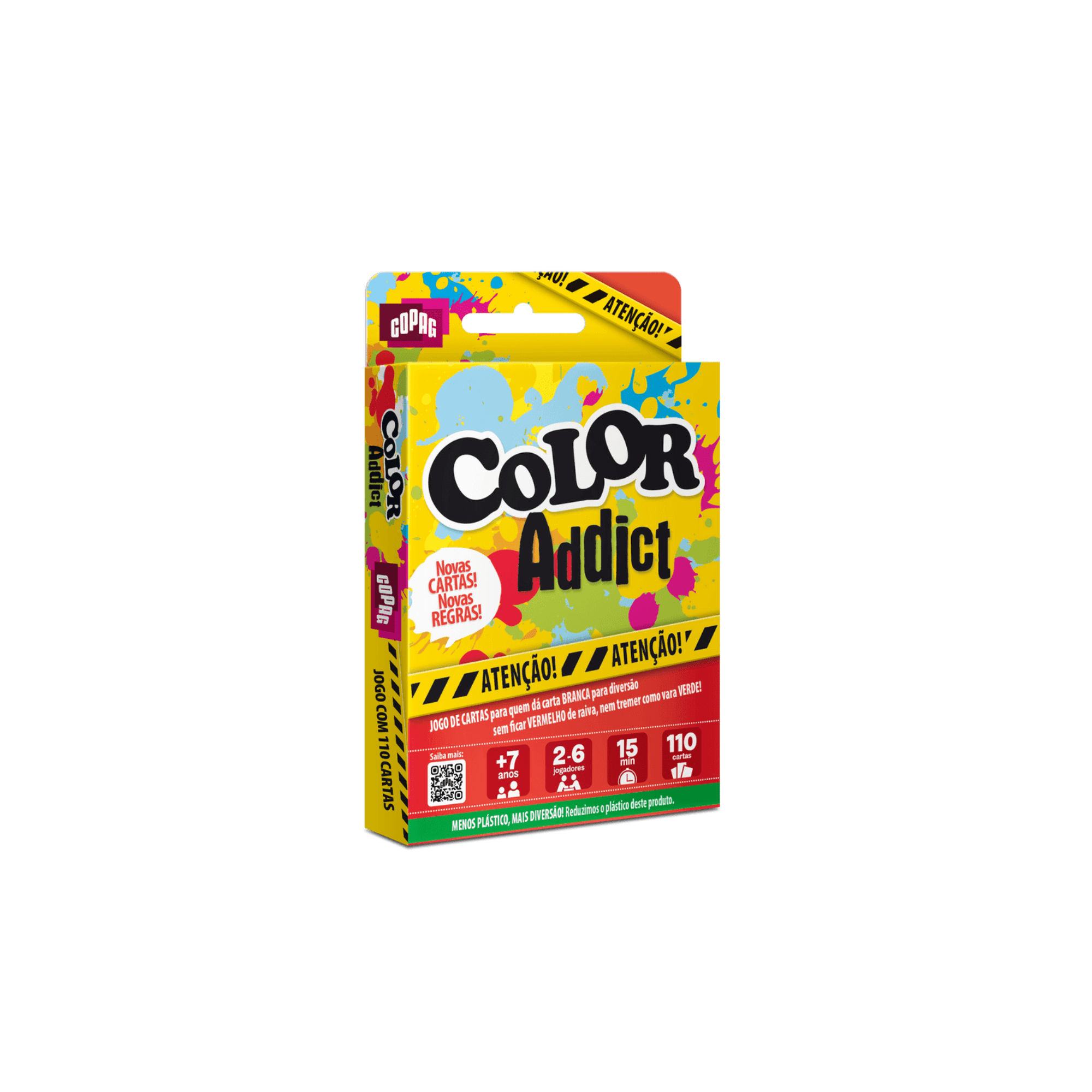 Jogo de Cartas Infantil - Color Addict - 110 Cartas - Copag