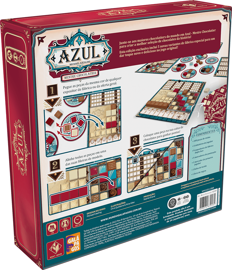 Jogo de tabuleiro Azul Master Chocolatier, Jogo de estratégia