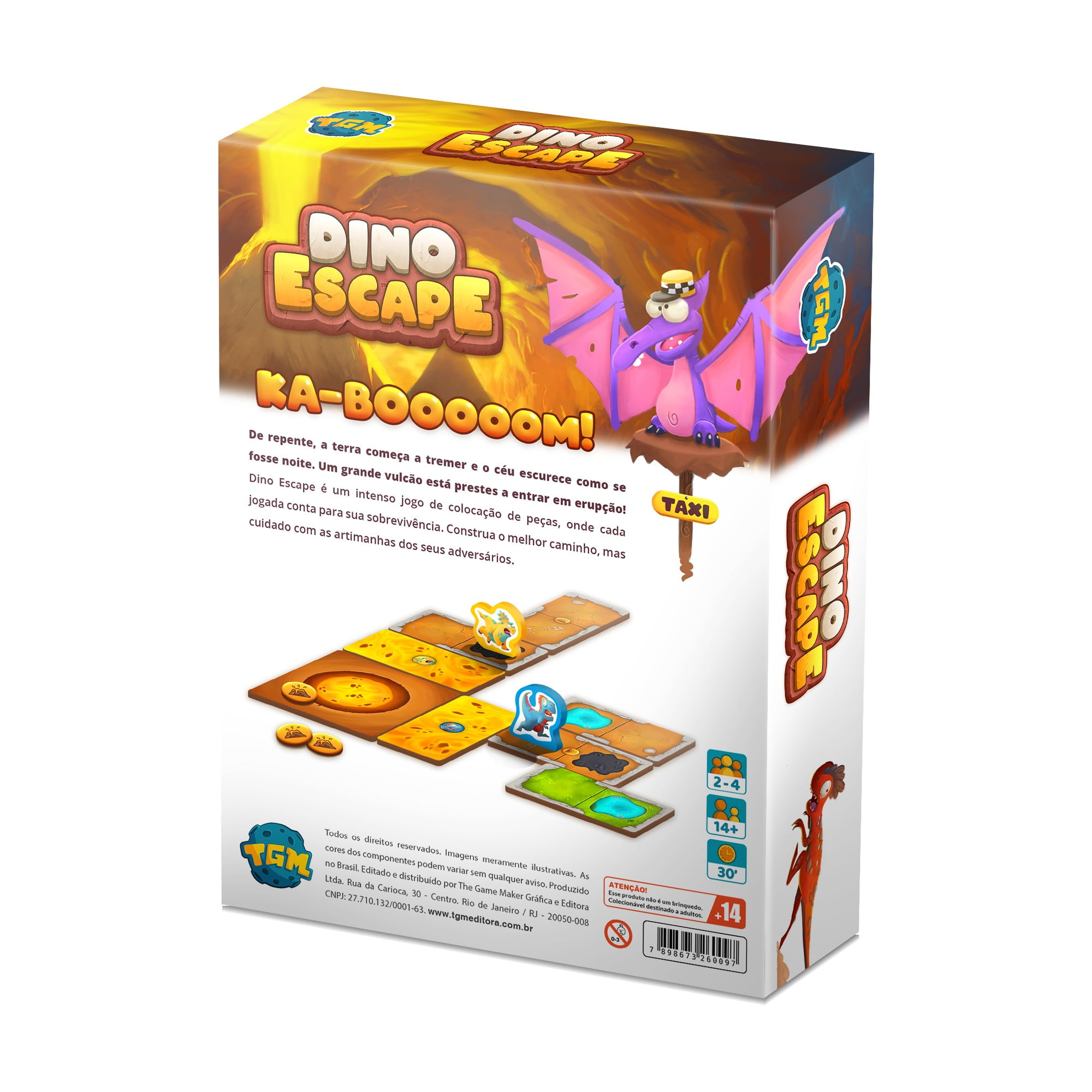 Educa borras Jogo De Tabuleiro Interativo Dino Danger Colorido