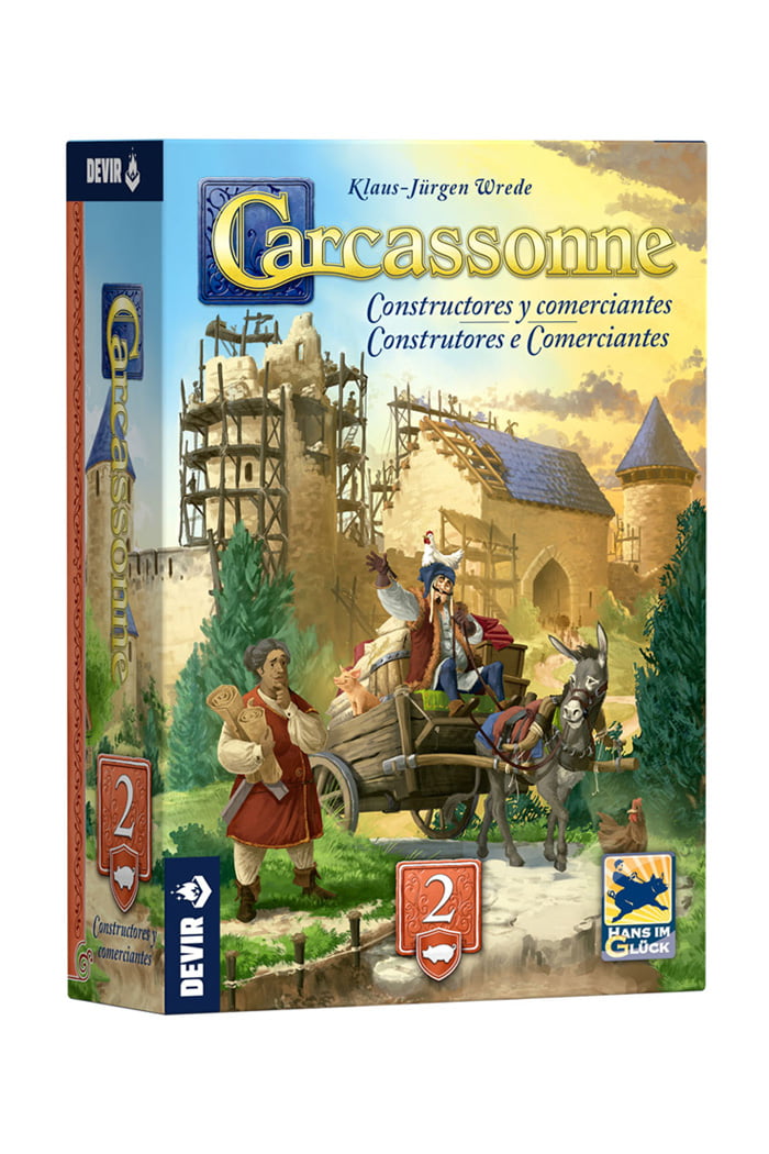 Expansão Carcassonne Construtores e Comerciantes (3ª Edição)