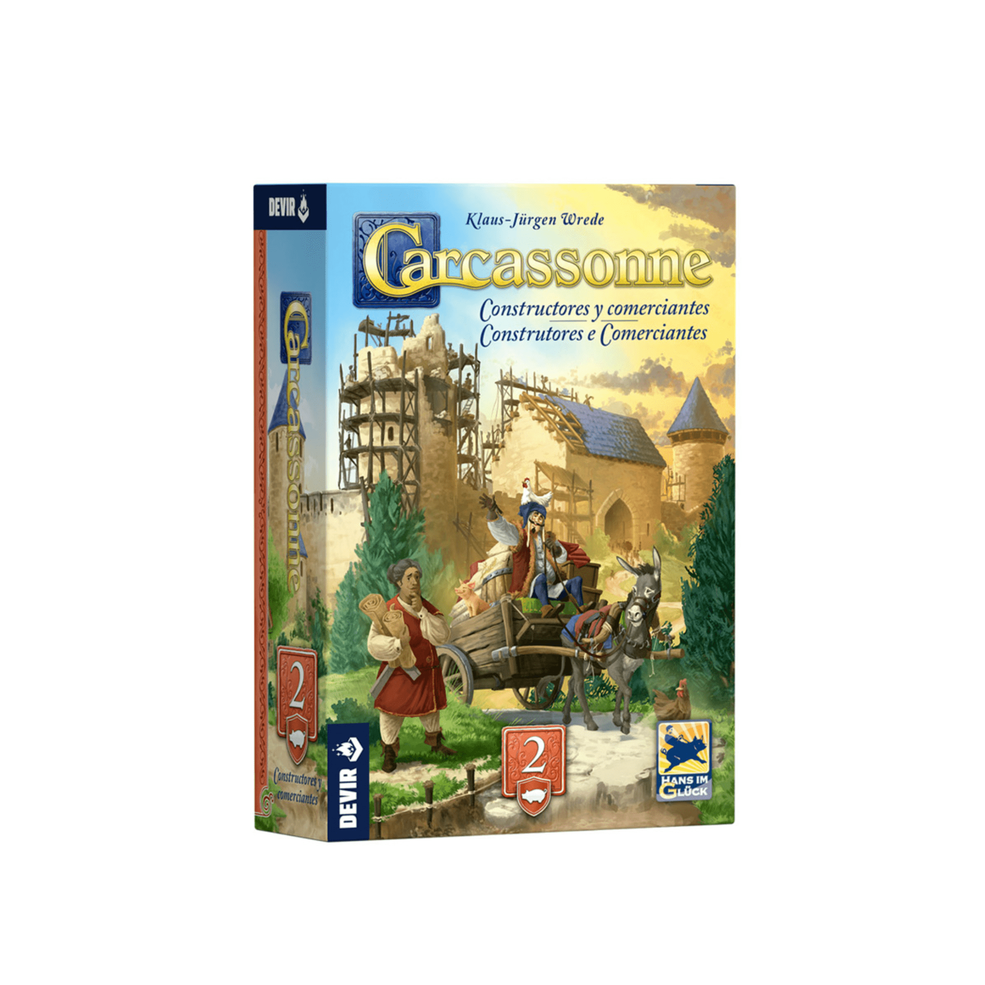 Expansão Carcassonne Construtores e Comerciantes (Nova Edição)