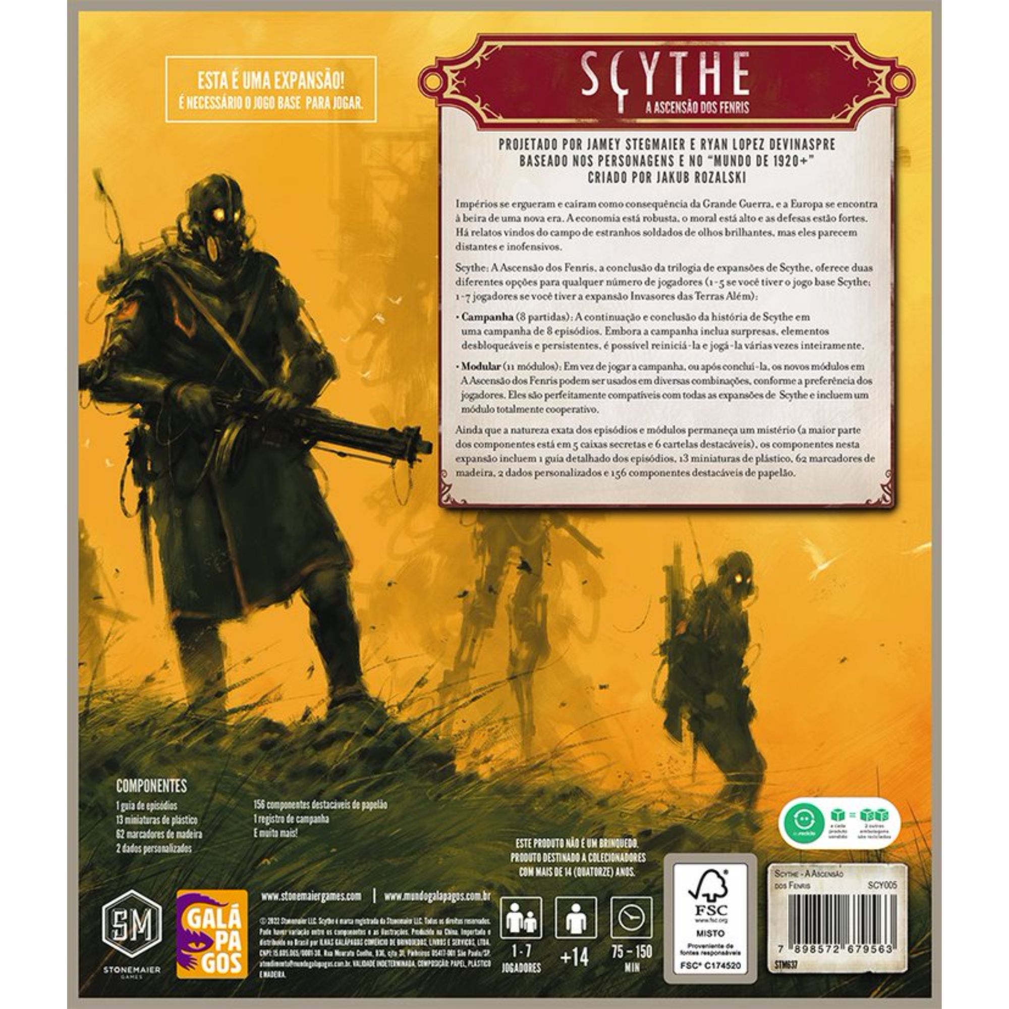 Scythe: Gambito dos Ventos - Expansão Jogo de Tabuleiro - Galápagos Jogos  (em português)