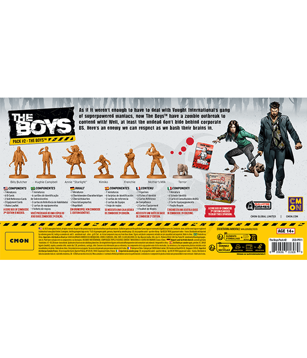 Expansão Zombicide : The Boys Character Pack 2 - Bravo Jogos