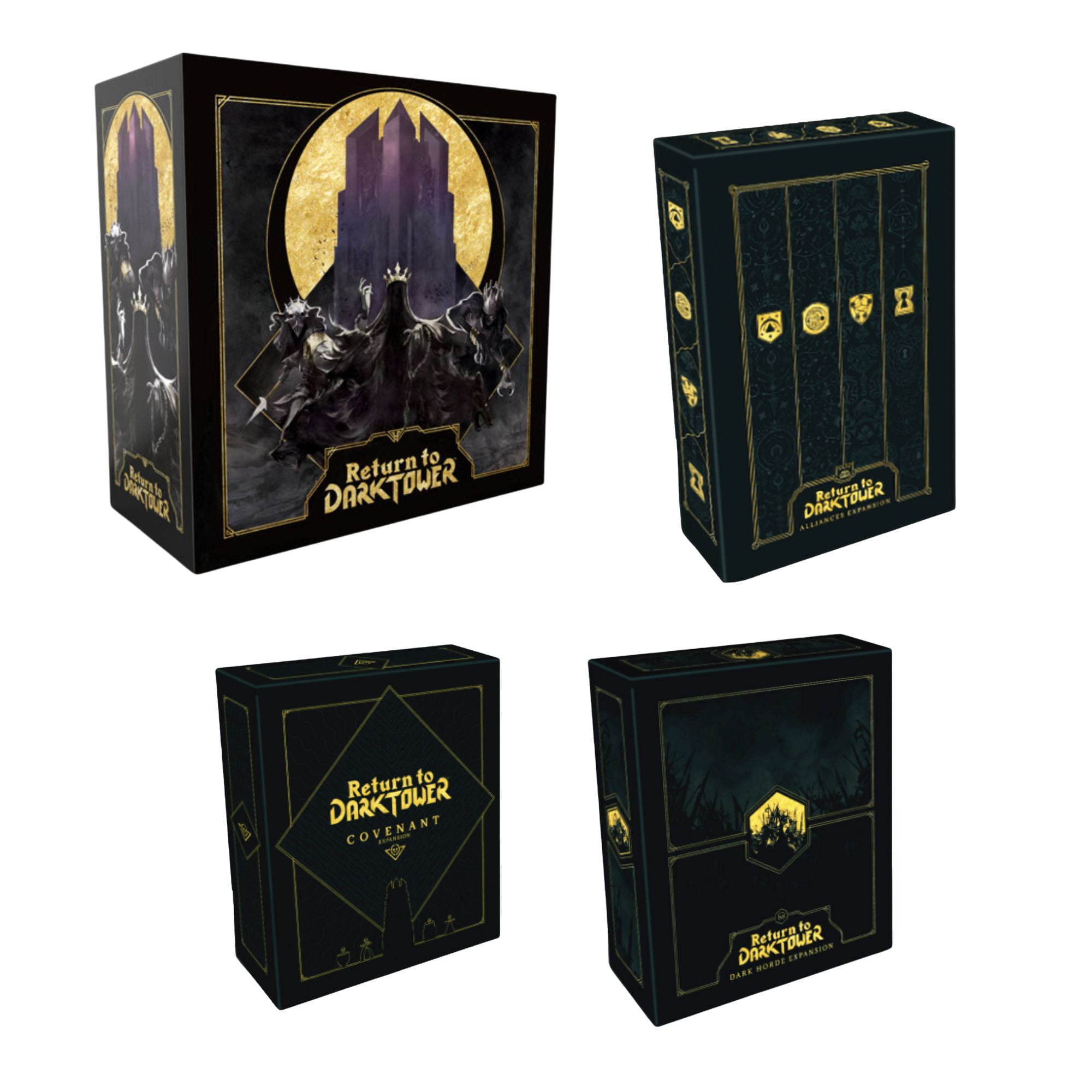 Jogo Return to Dark Tower + Expansões  Alliances - Dark Horde e Covenant