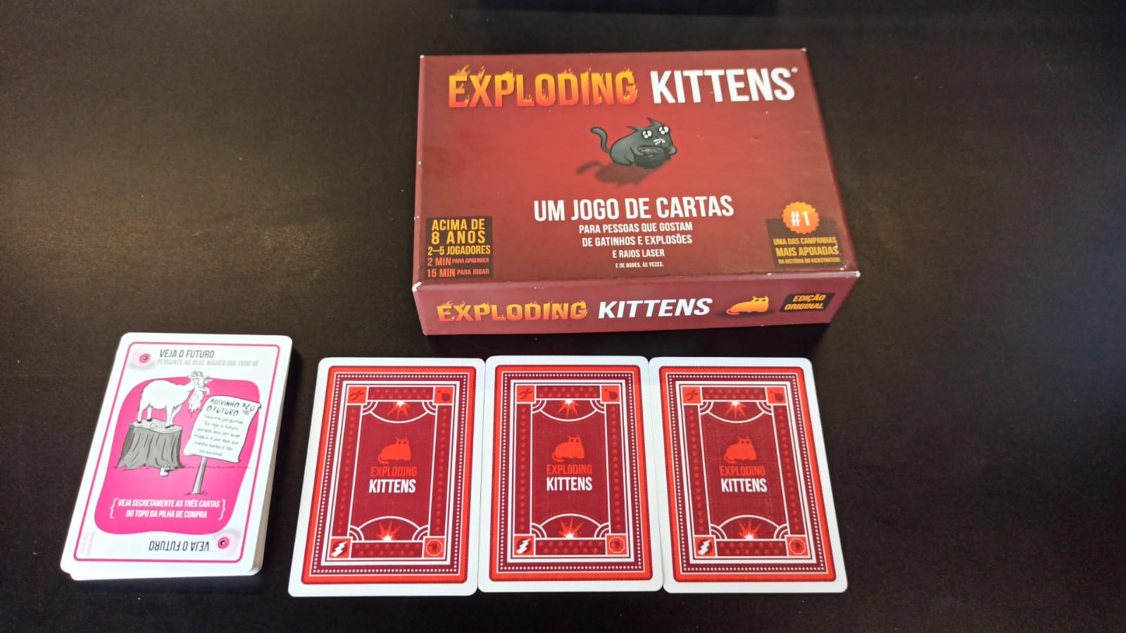 Jogo cartas exploding kittens streaking kittens expansao