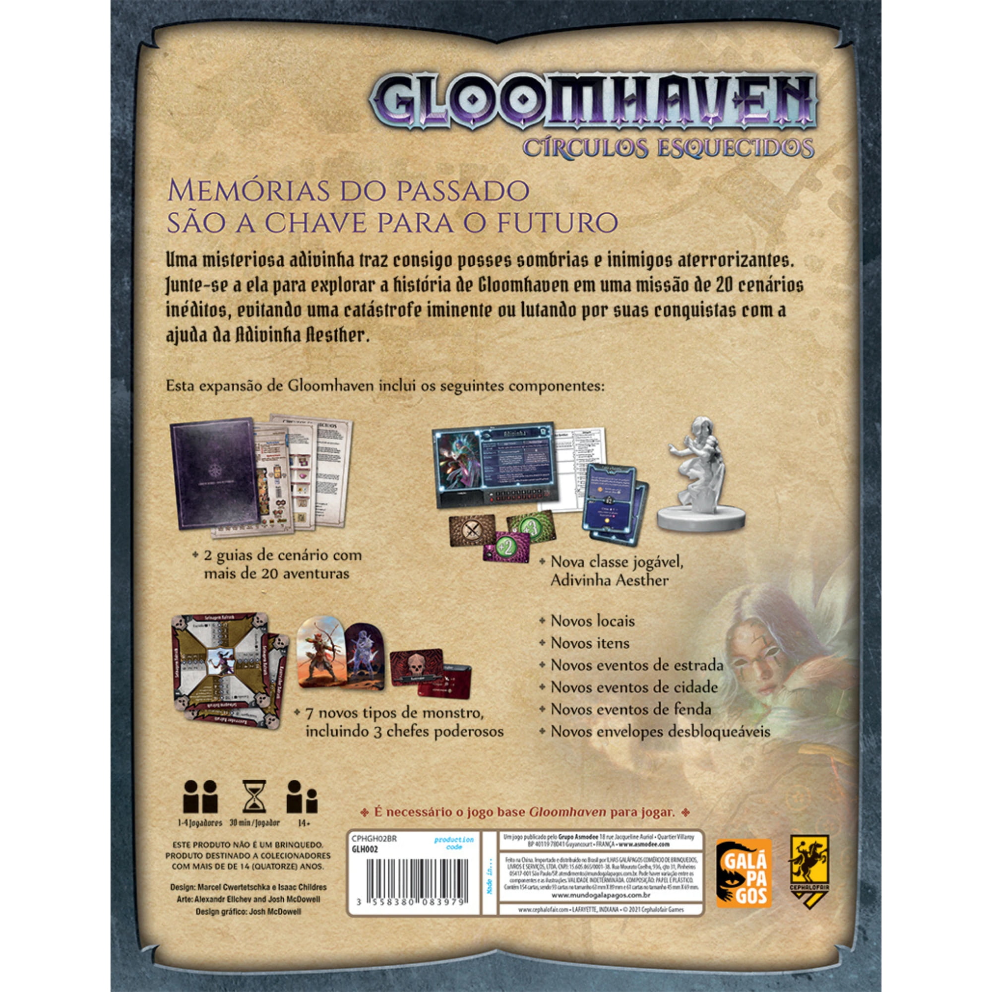 Gloomhaven Jogo de Tabuleiro Galápagos