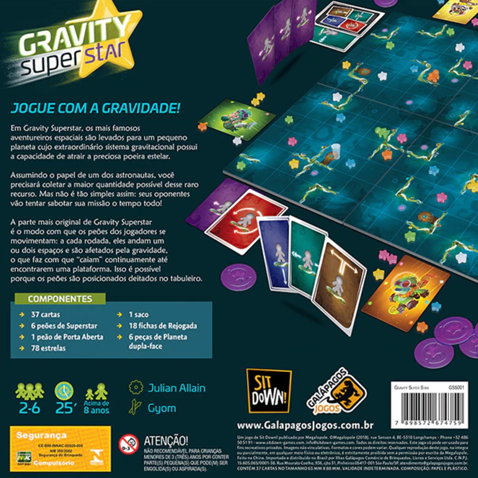 Gravity SuperStar jogo de tabuleiro
