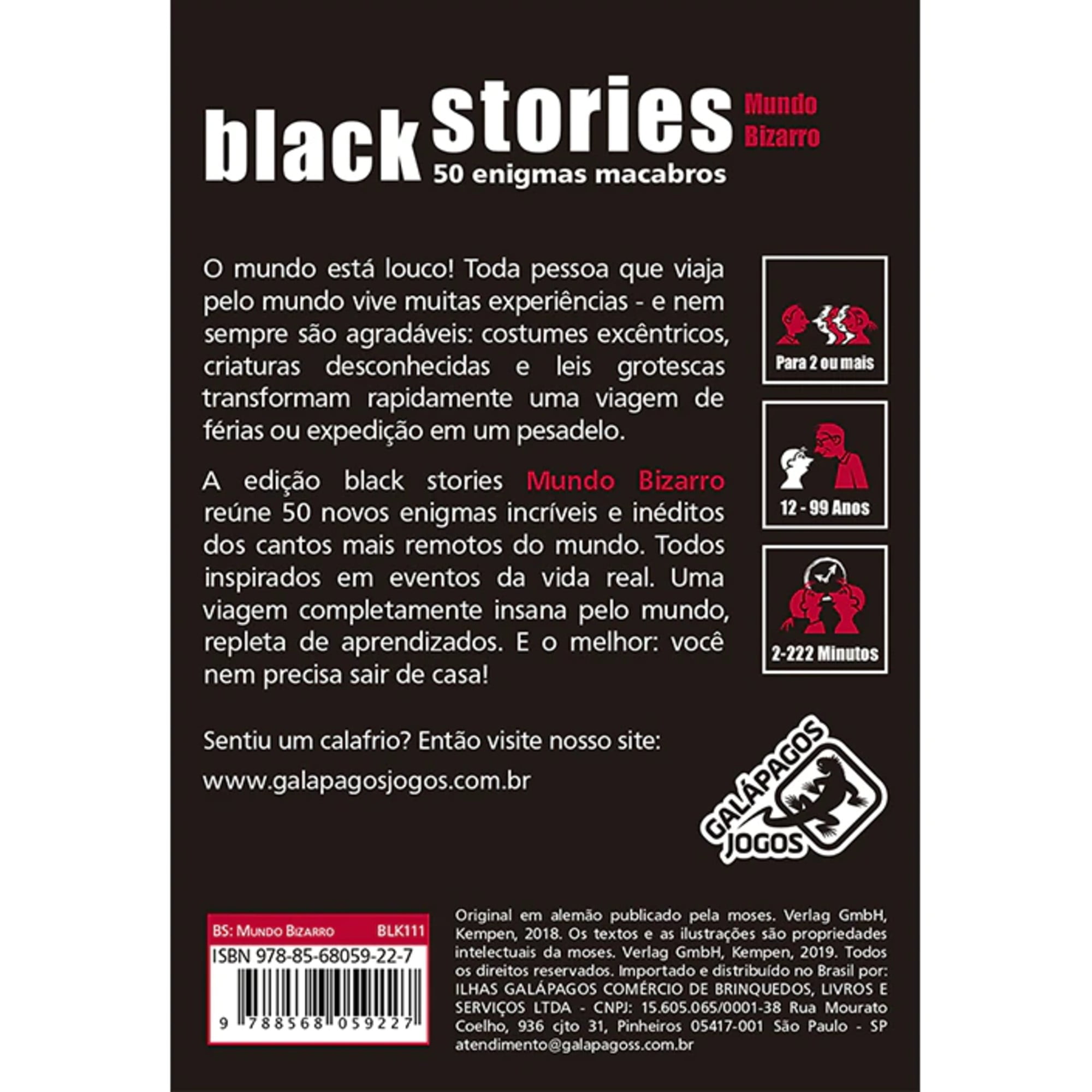 Histórias Sinistras Mundo Bizarro (Black Stories Strange World