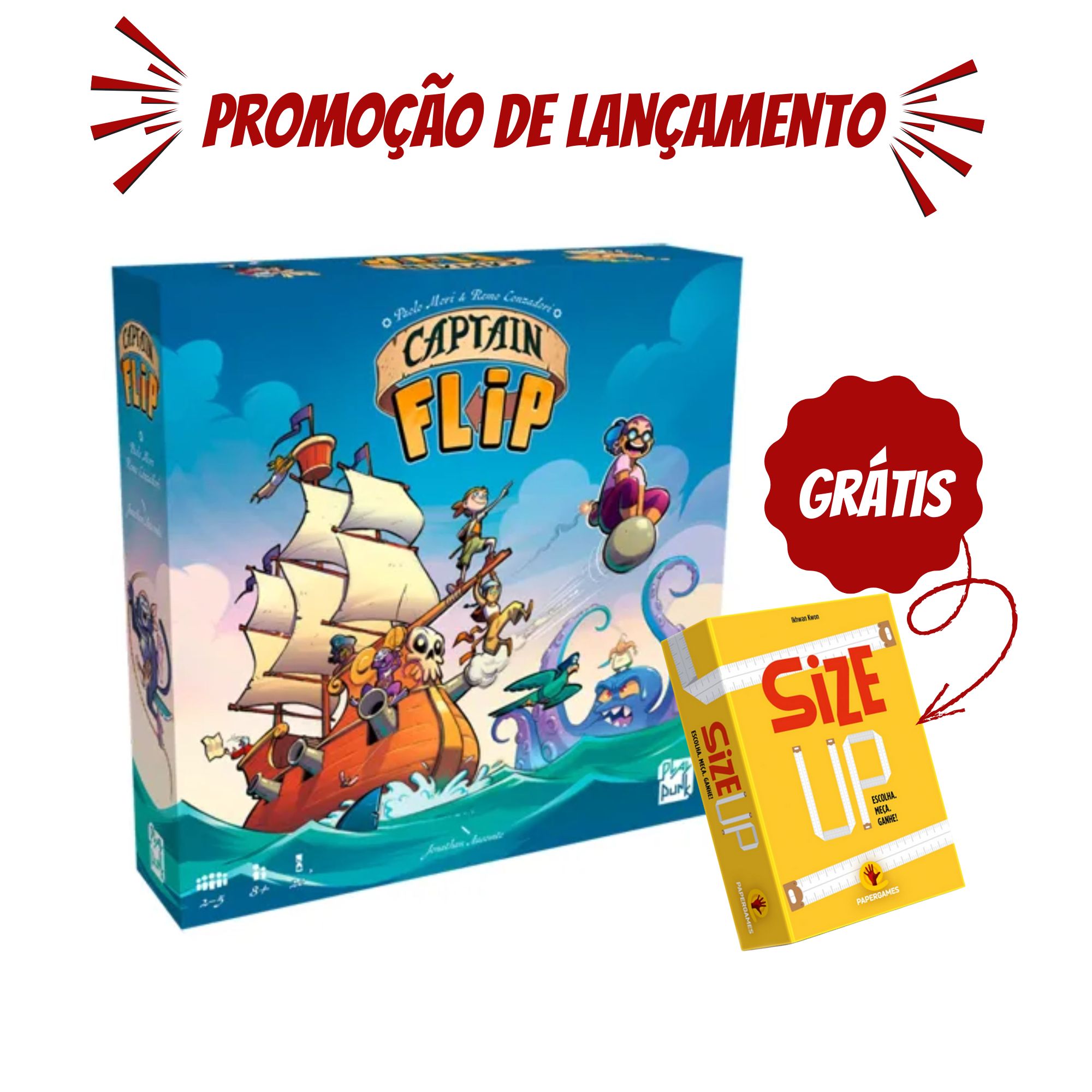 Jogo Capitain Flip + Grátis Jogo Size up