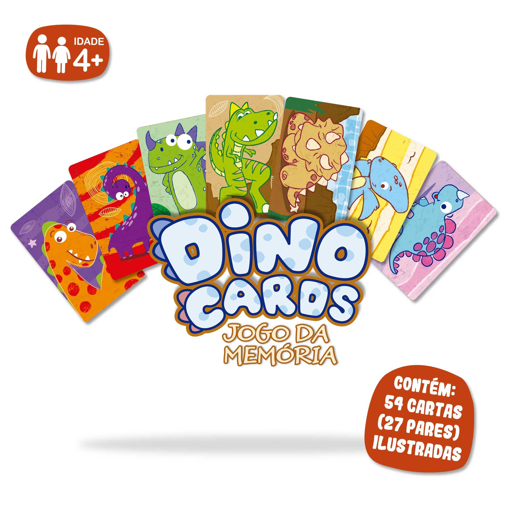 Jogos de Cartas de Dinossauro Conjuntos de Jogos de Cartas Clássicos Jogos  de Cartas Educativos para Crianças Jogos de Cartas em Massa para Família