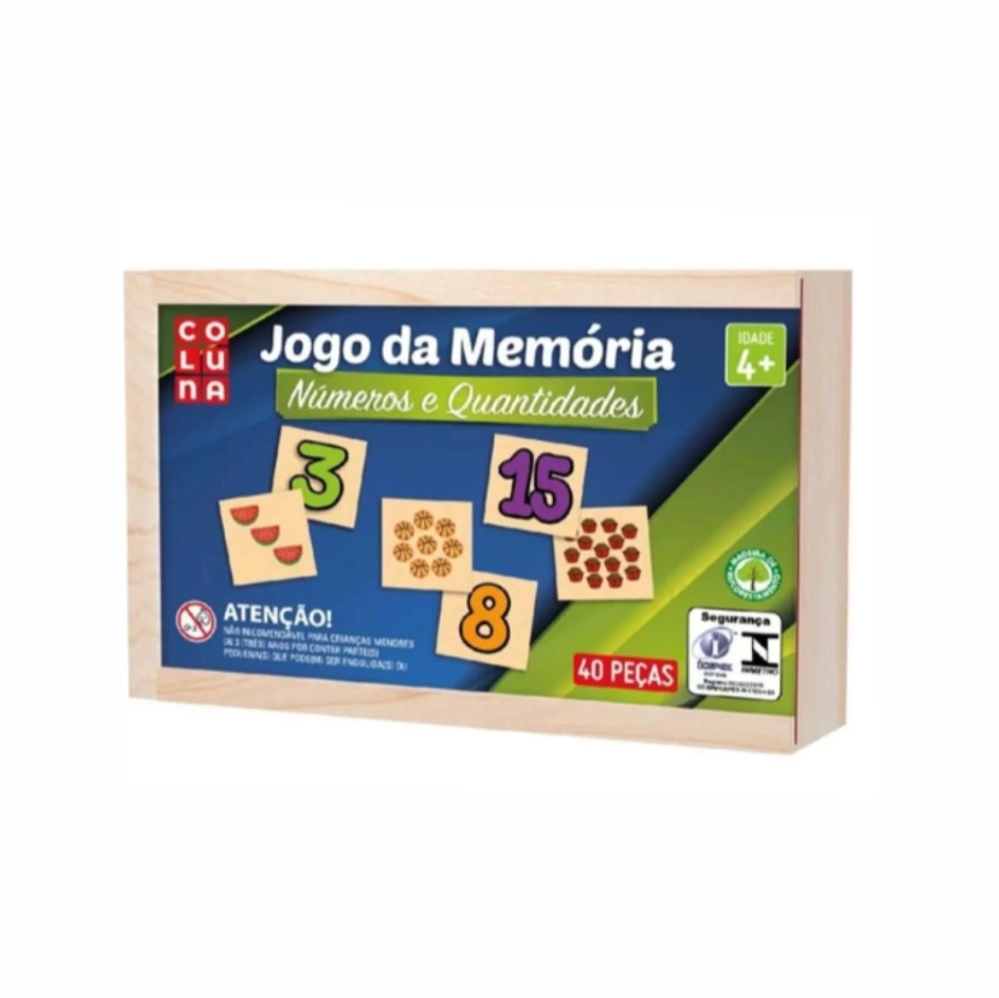 Jogo da memória números e quantidades - Coluna