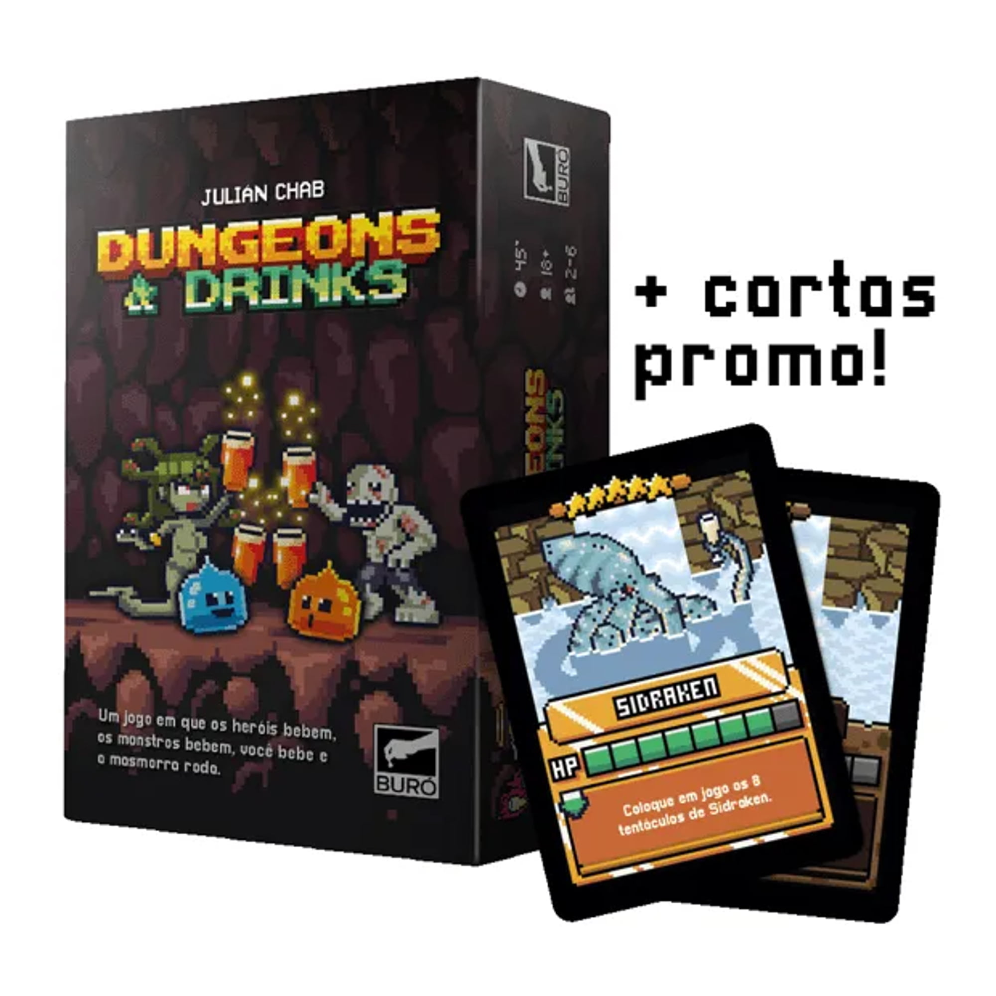 Jogo Dungeon & Drinks + Cartas Promo