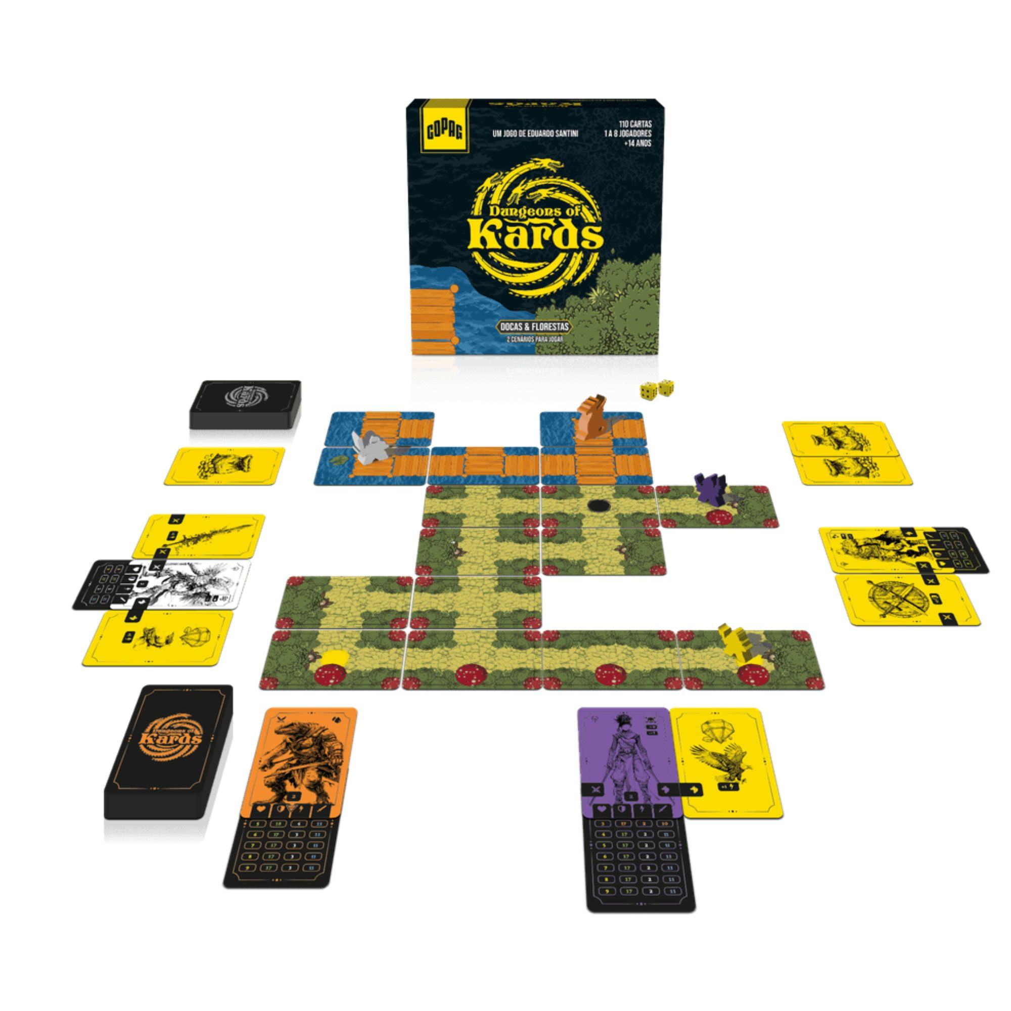 Jogo Dungeons of Kards – Docas & Florestas - Bravo Jogos