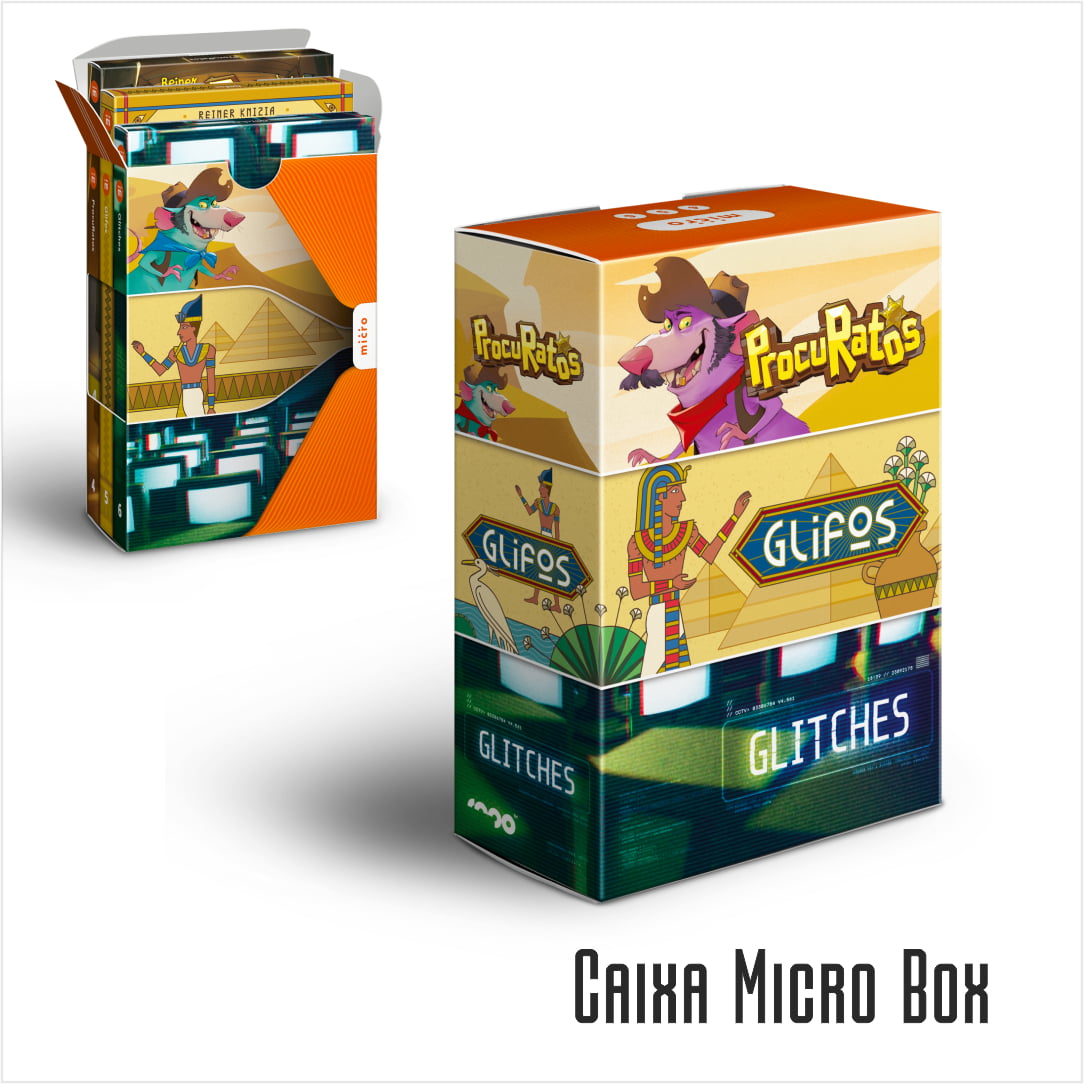 Jogo Glitches + Caixa Micro Box - Bravo Jogos