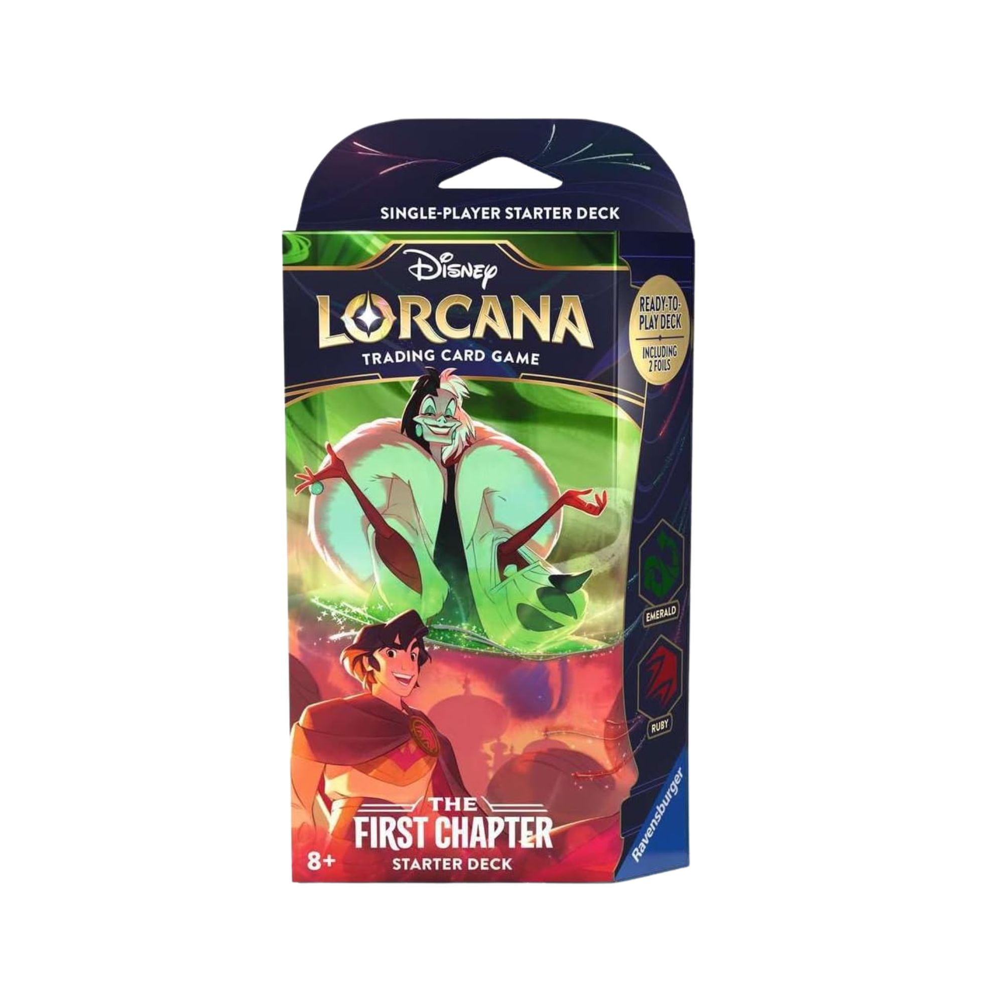 Jogo Lorcana : The First Chapter Starter Deck Cruella de Vil e Aladdim (Inglês)