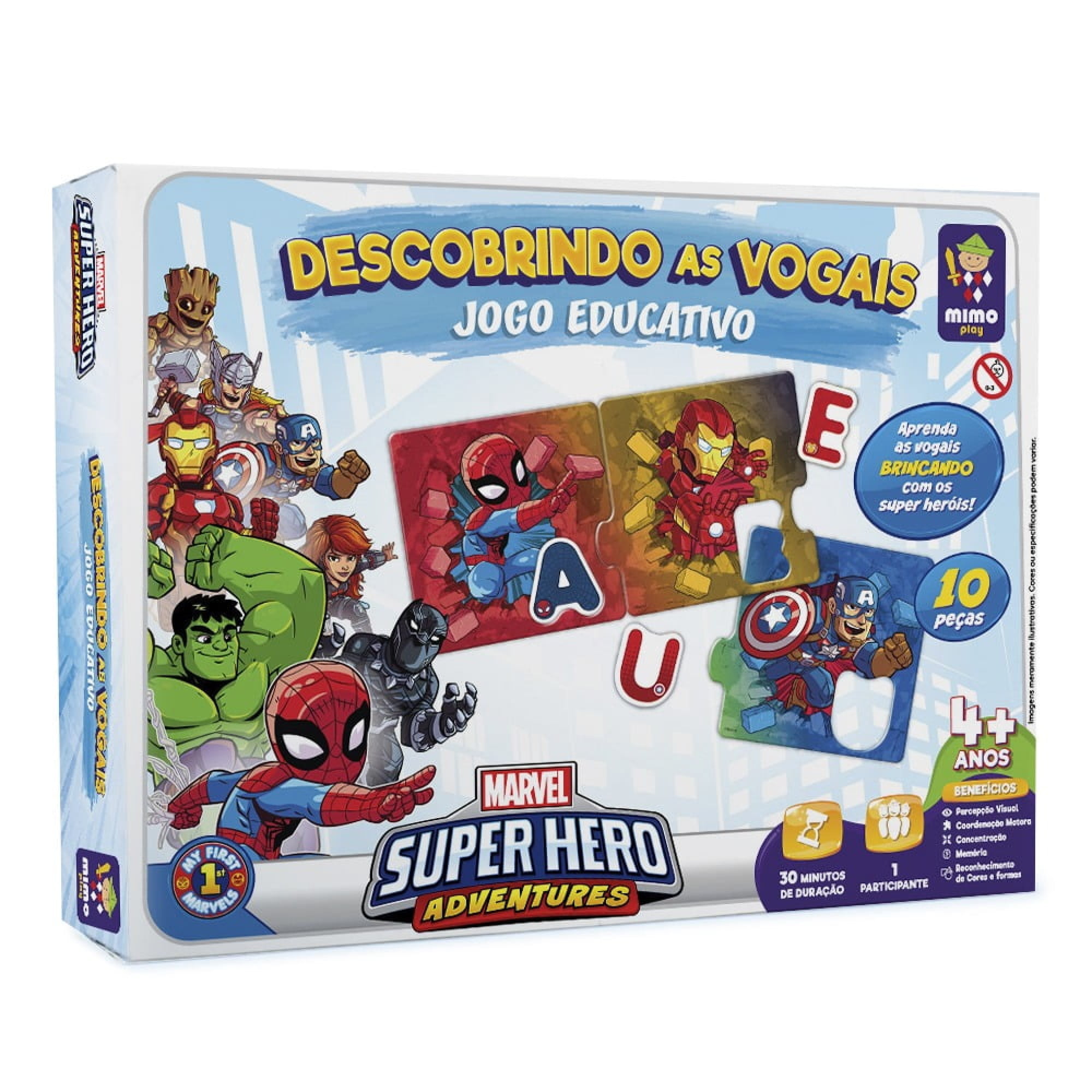 Jogo Educativo - Marvel Descobrindo as Vogais