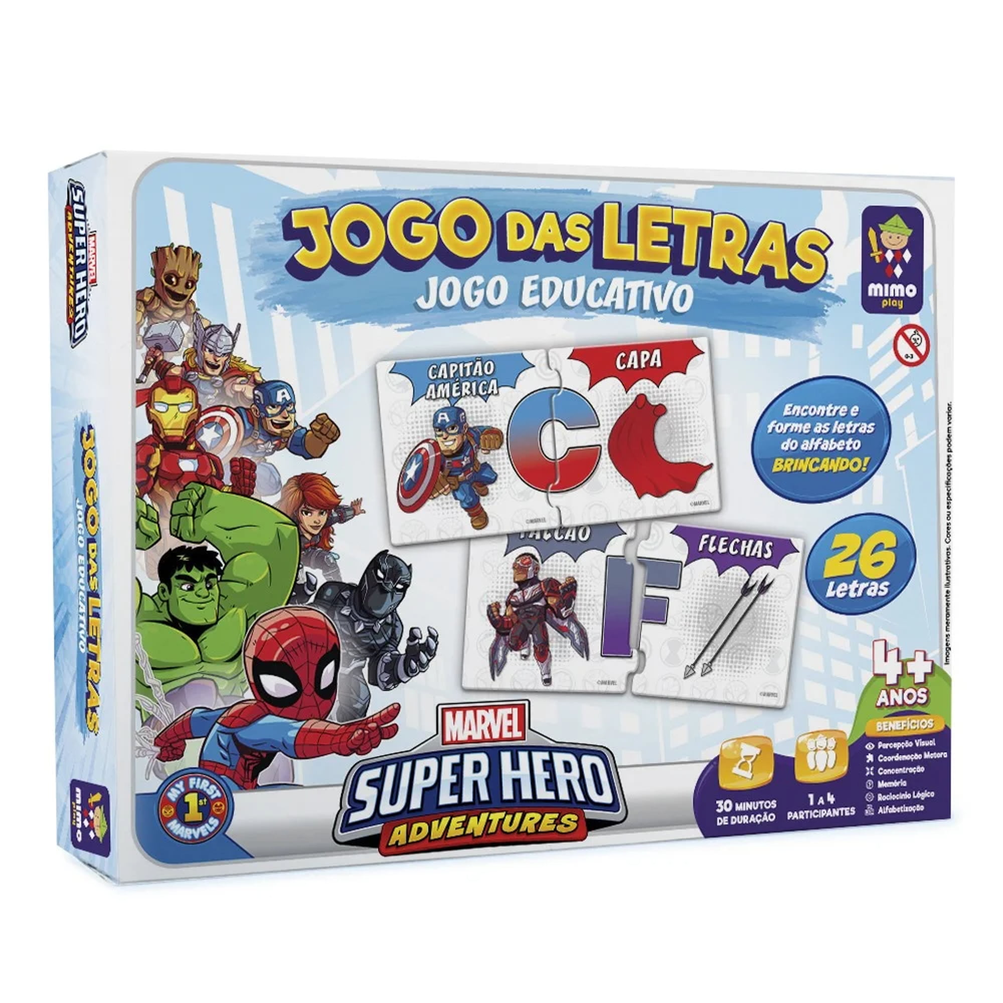 Jogo Educativo - Marvel Jogo das Letras